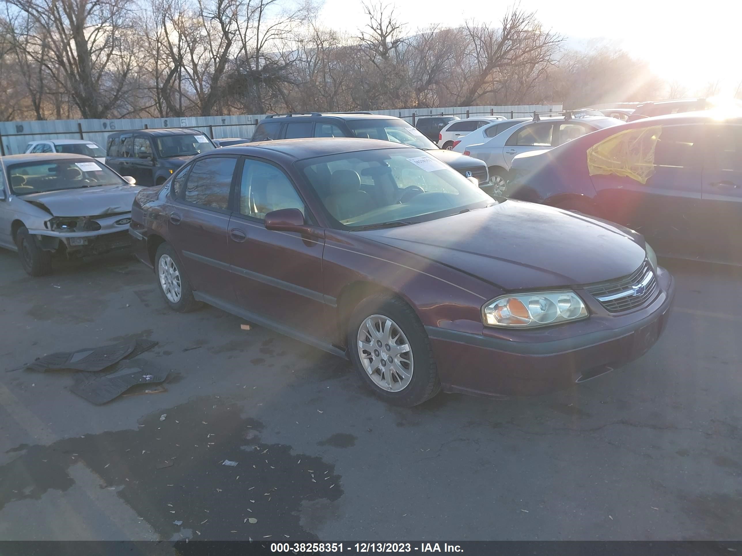 CHEVROLET IMPALA 2004 2g1wf52e449234564