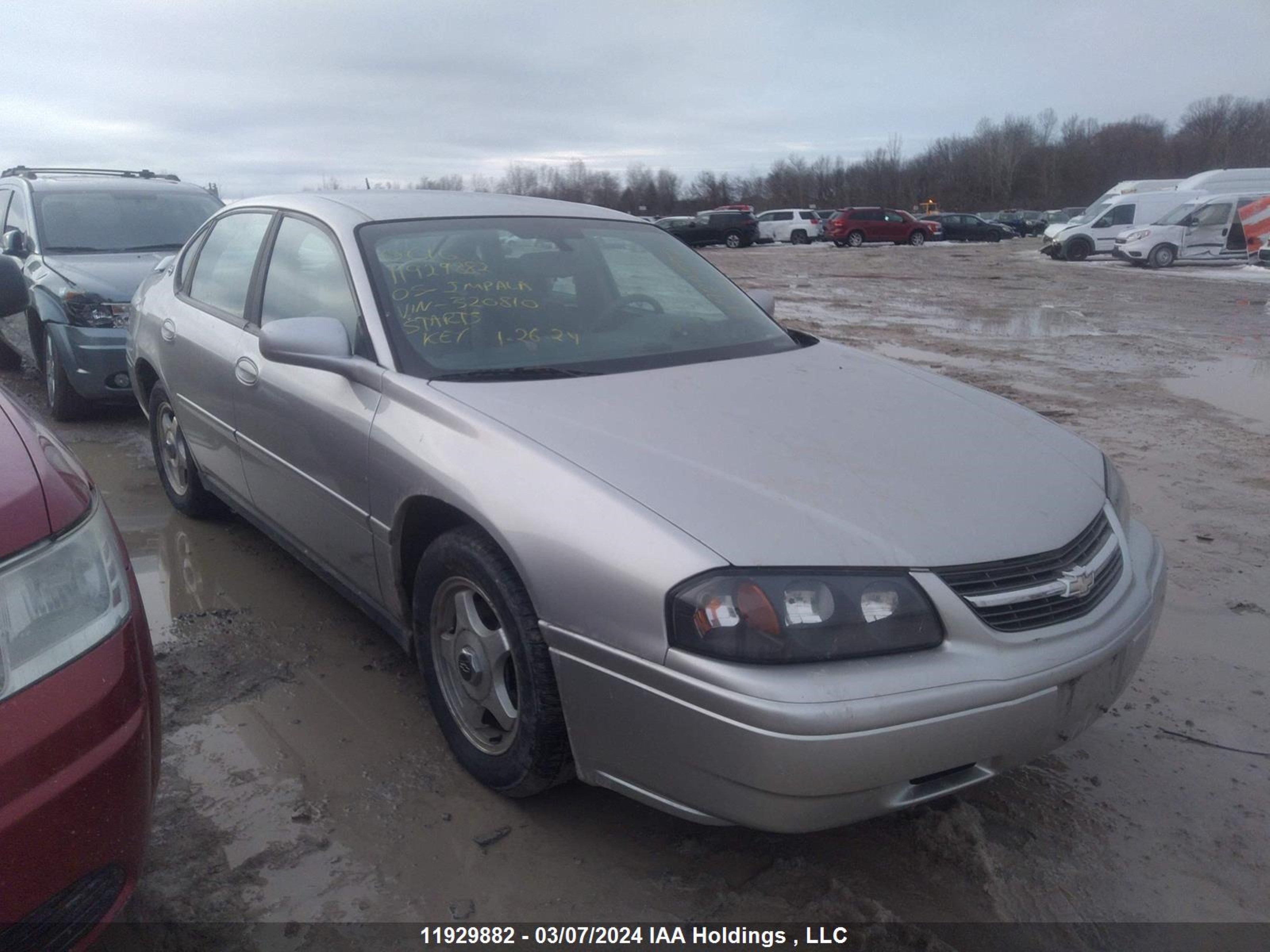 CHEVROLET IMPALA 2005 2g1wf52e559320810