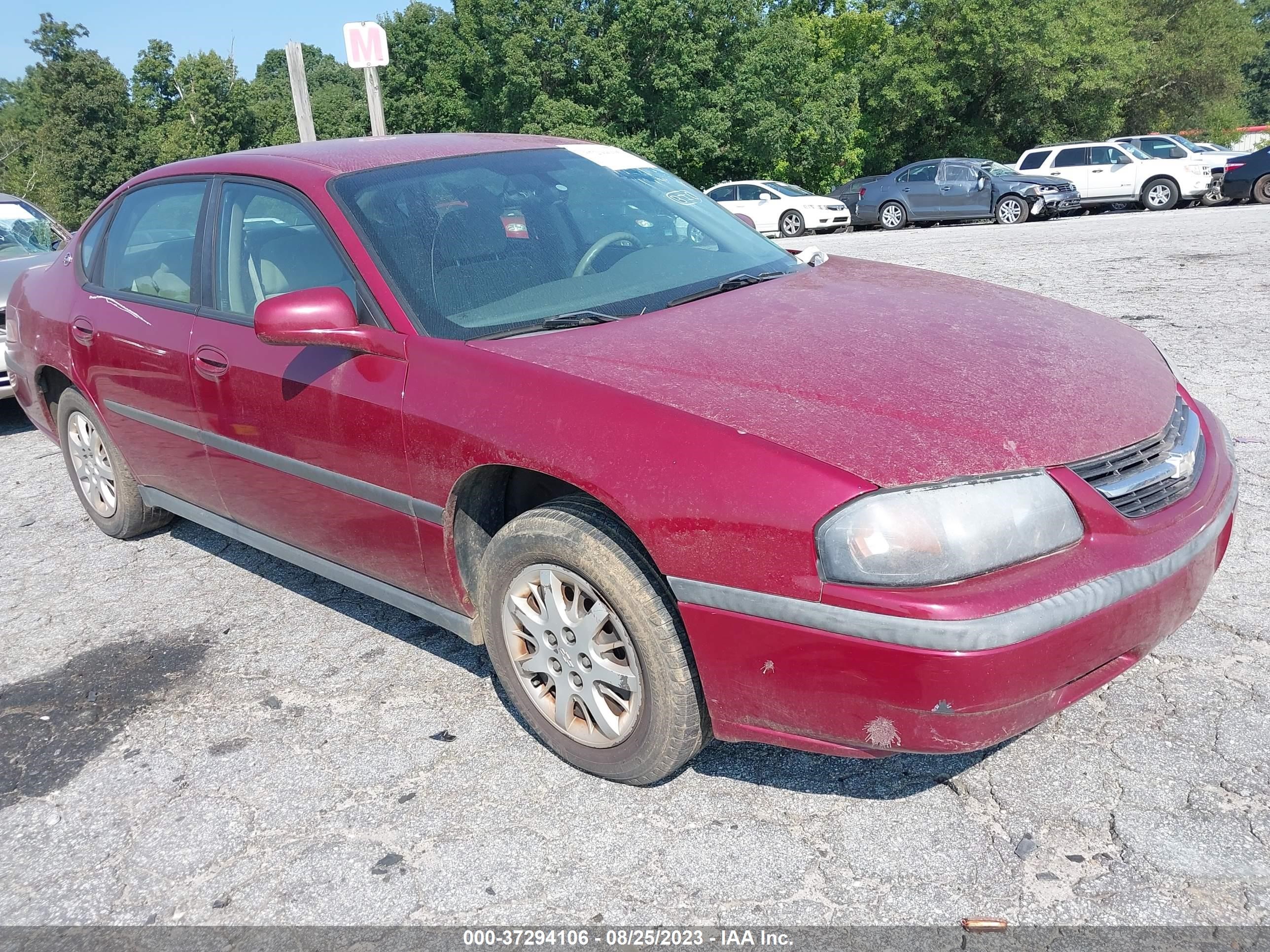 CHEVROLET IMPALA 2005 2g1wf52e559336456