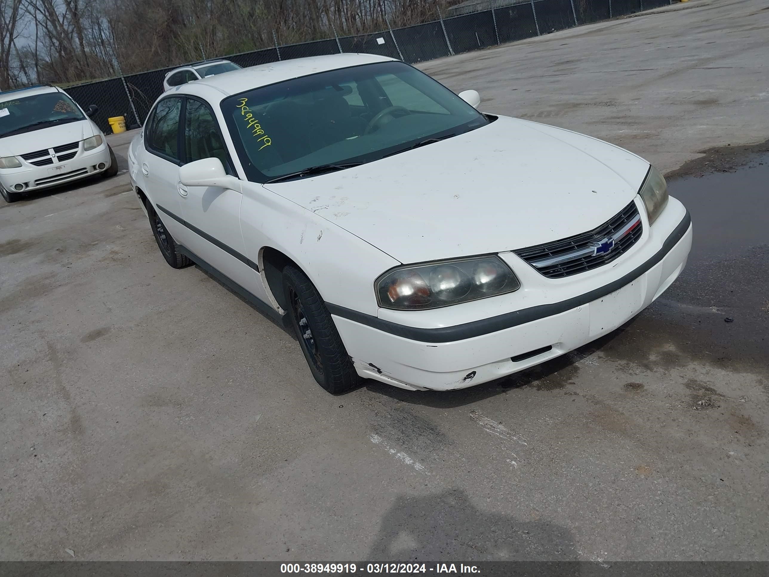 CHEVROLET IMPALA 2001 2g1wf52e619127771