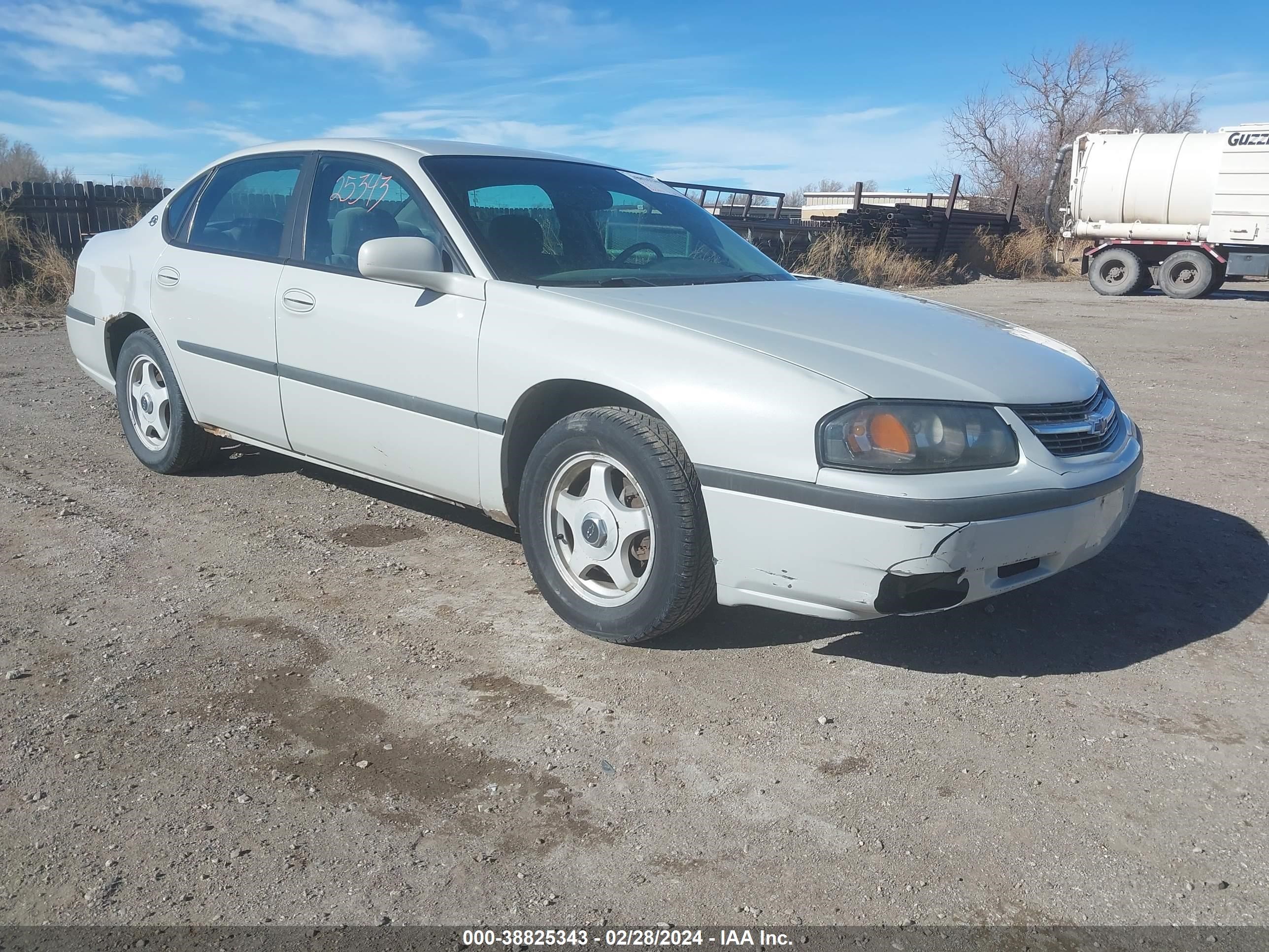 CHEVROLET IMPALA 2003 2g1wf52e639442203