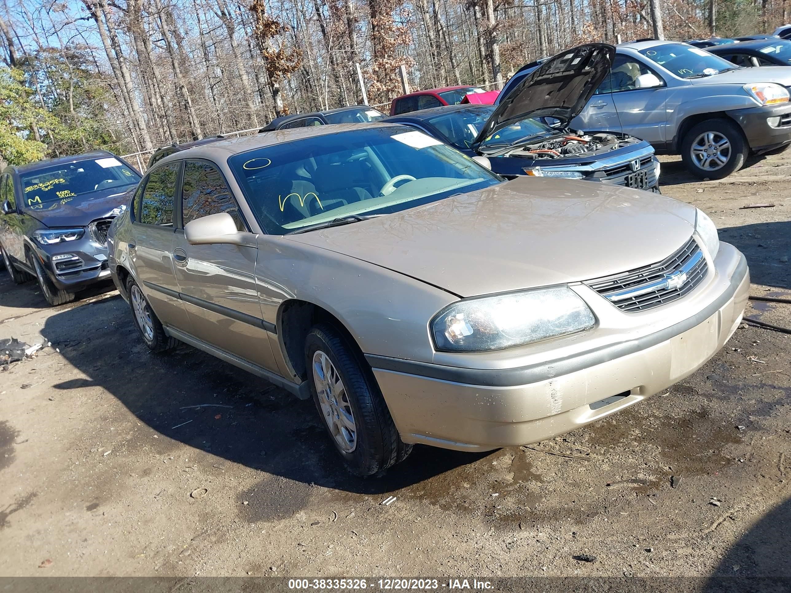 CHEVROLET IMPALA 2005 2g1wf52e659121636