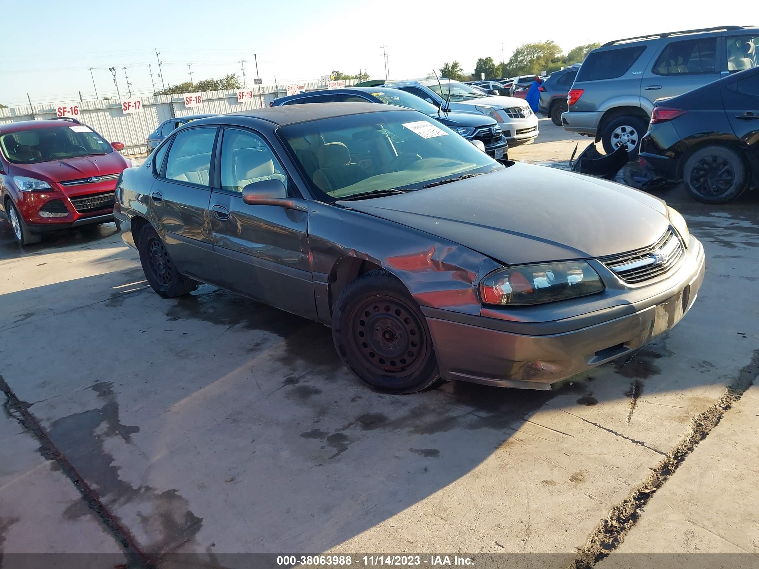 CHEVROLET IMPALA 2001 2g1wf52e719363989