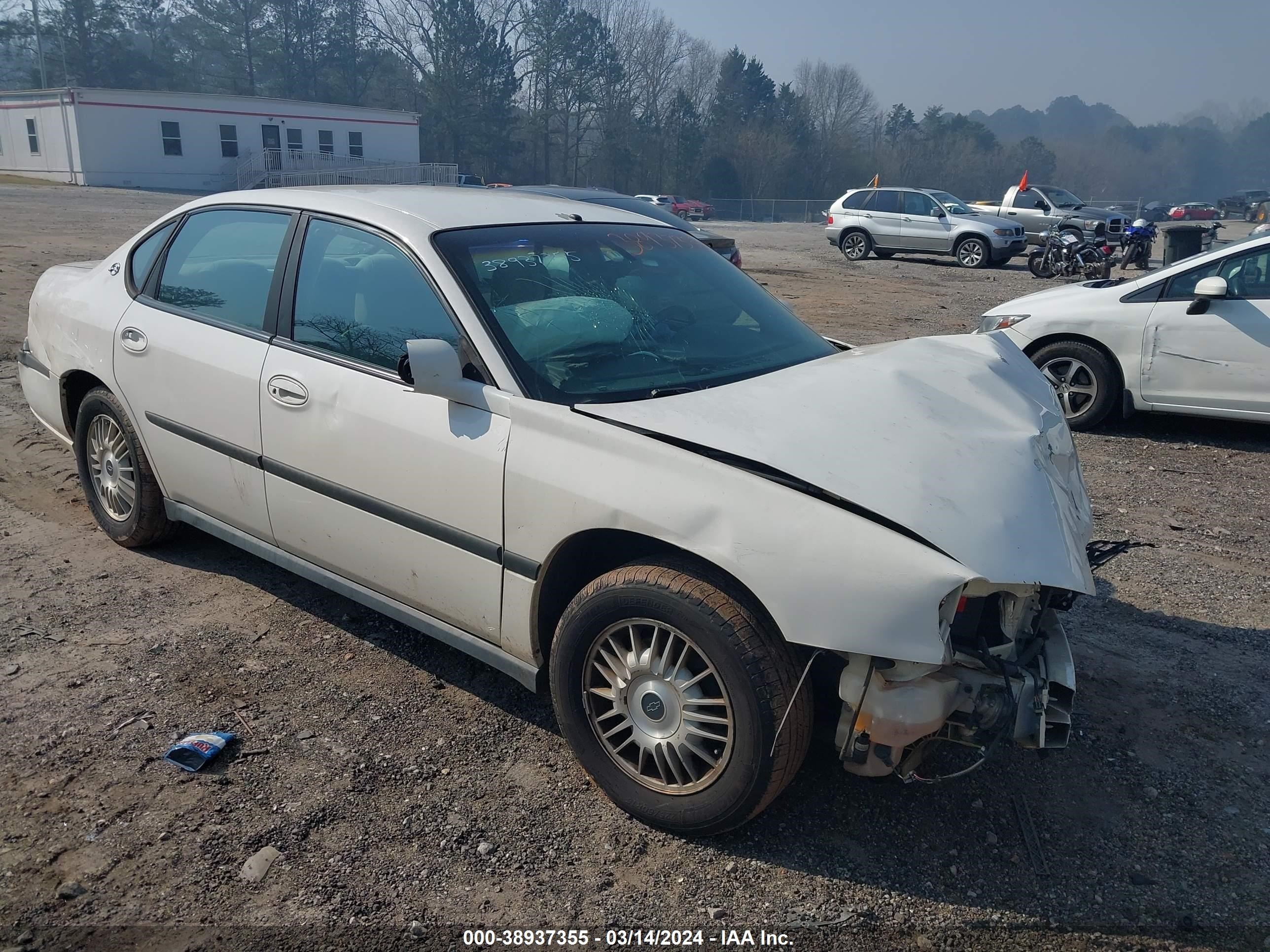 CHEVROLET IMPALA 2002 2g1wf52e729316219