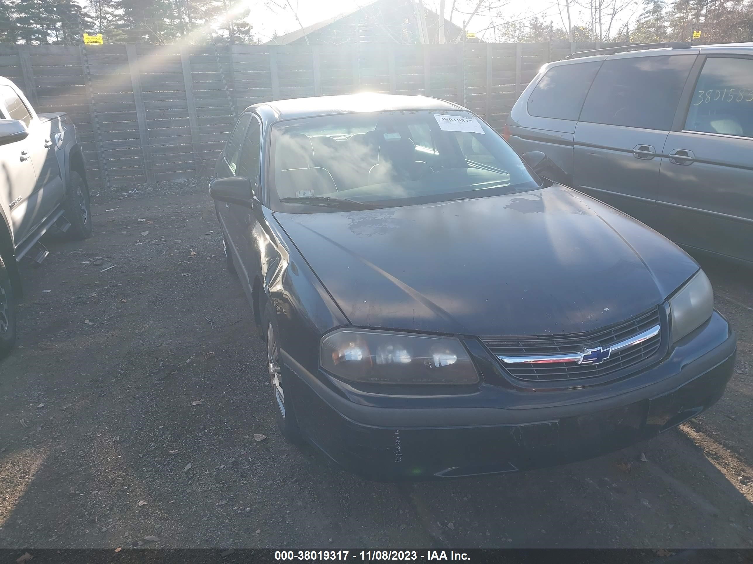 CHEVROLET IMPALA 2001 2g1wf52e819141087