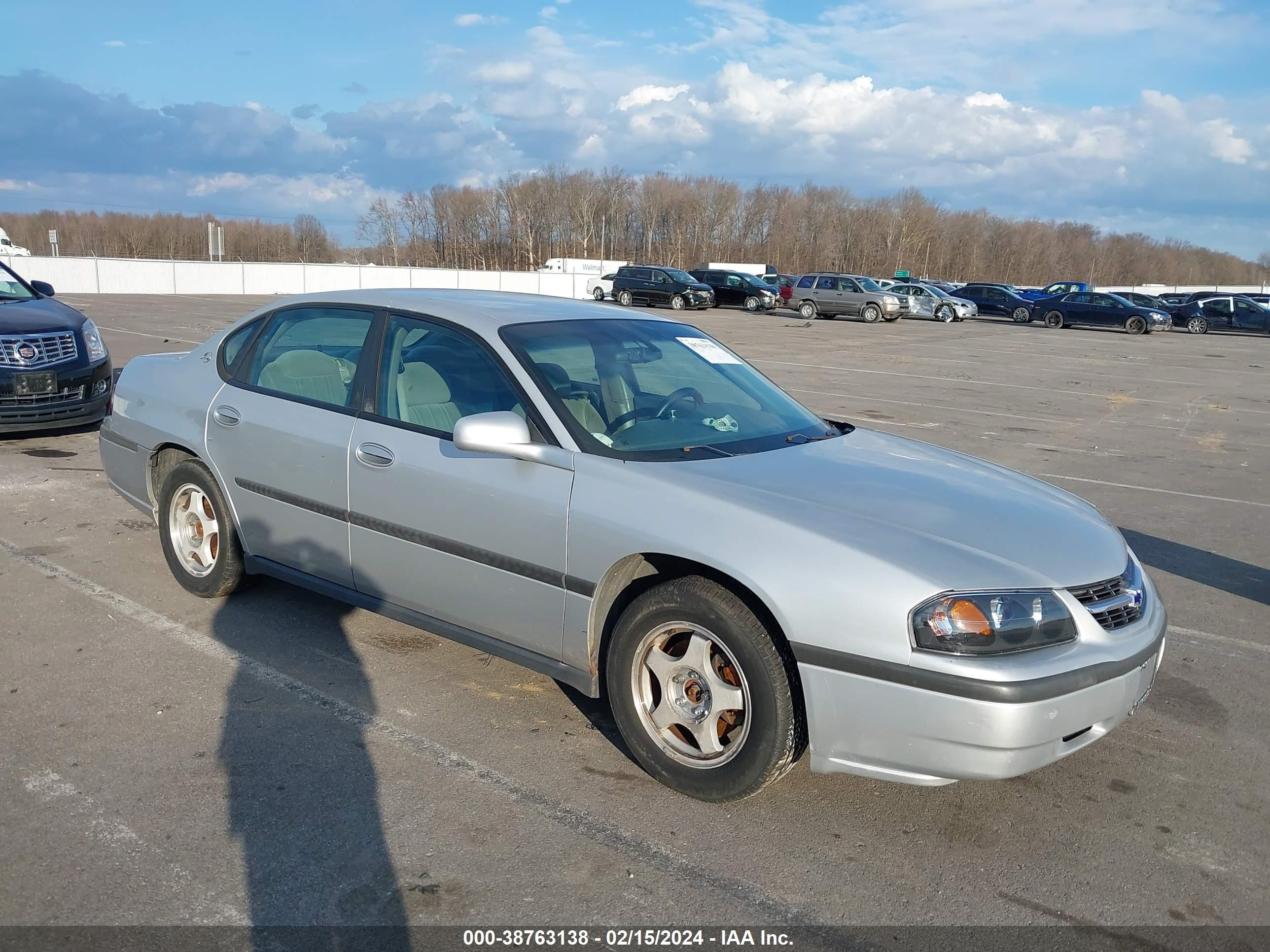 CHEVROLET IMPALA 2003 2g1wf52e839316019