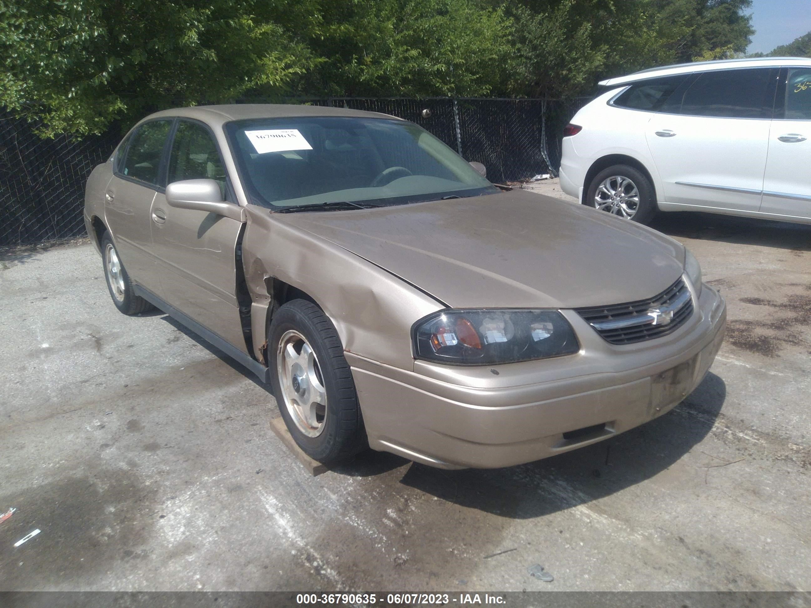 CHEVROLET IMPALA 2005 2g1wf52e859100495