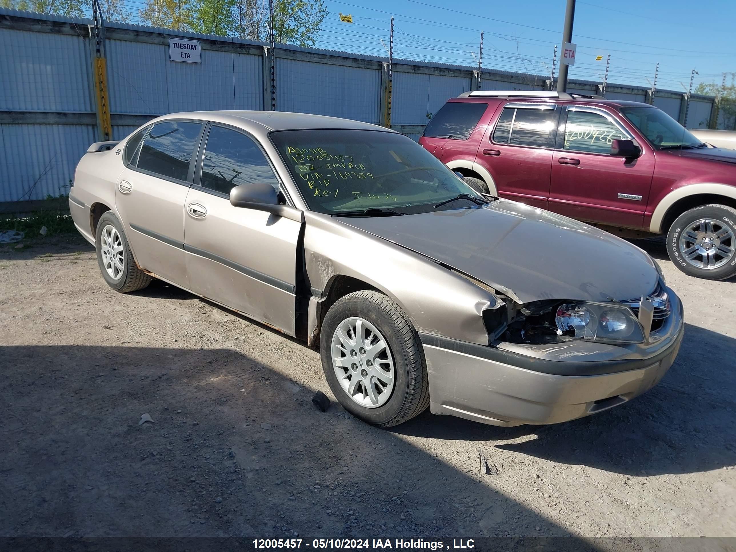 CHEVROLET IMPALA 2002 2g1wf55e229164359