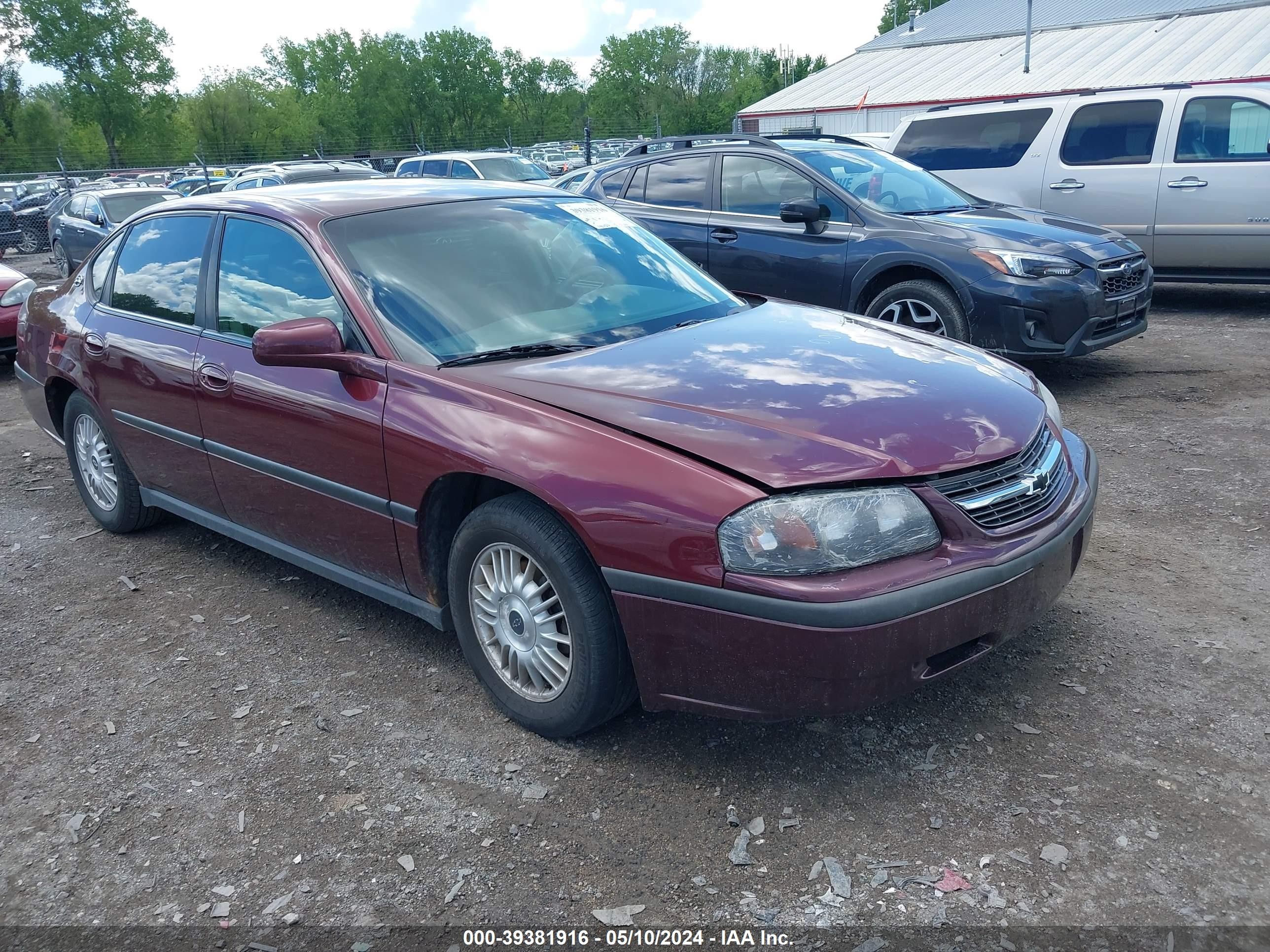 CHEVROLET IMPALA 2000 2g1wf55k2y9329065