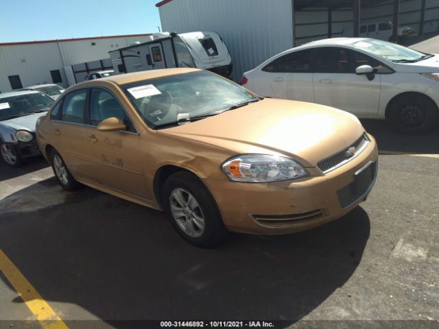 CHEVROLET IMPALA 2012 2g1wf5e30c1163726