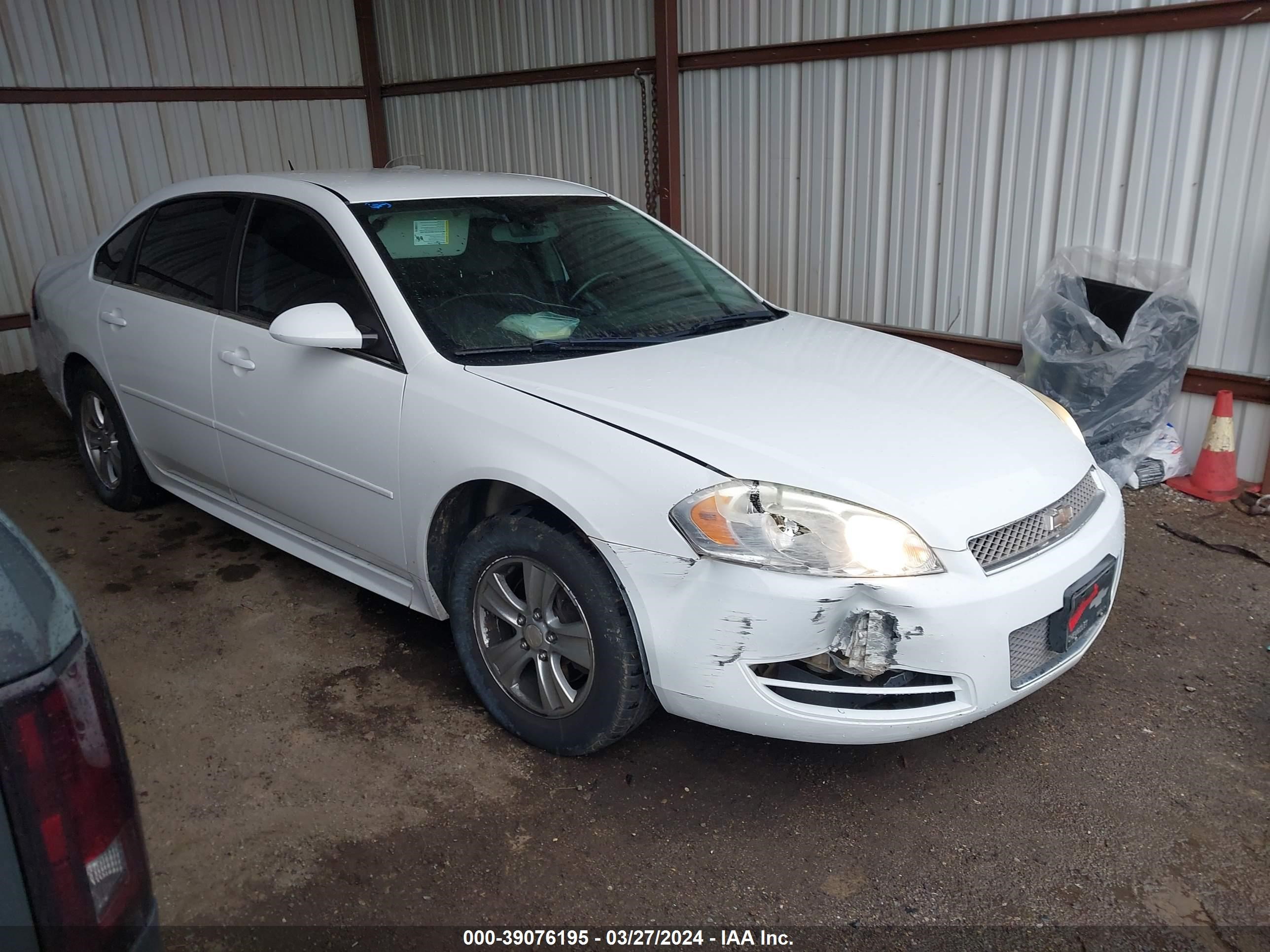 CHEVROLET IMPALA 2012 2g1wf5e31c1221486