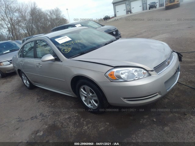 CHEVROLET IMPALA 2012 2g1wf5e33c1151795