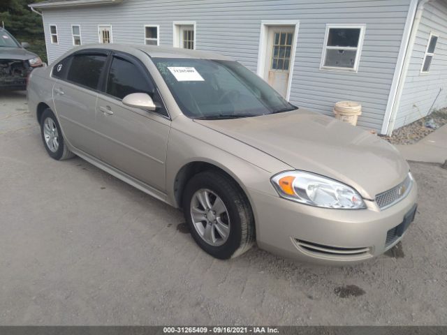 CHEVROLET IMPALA 2012 2g1wf5e33c1182111