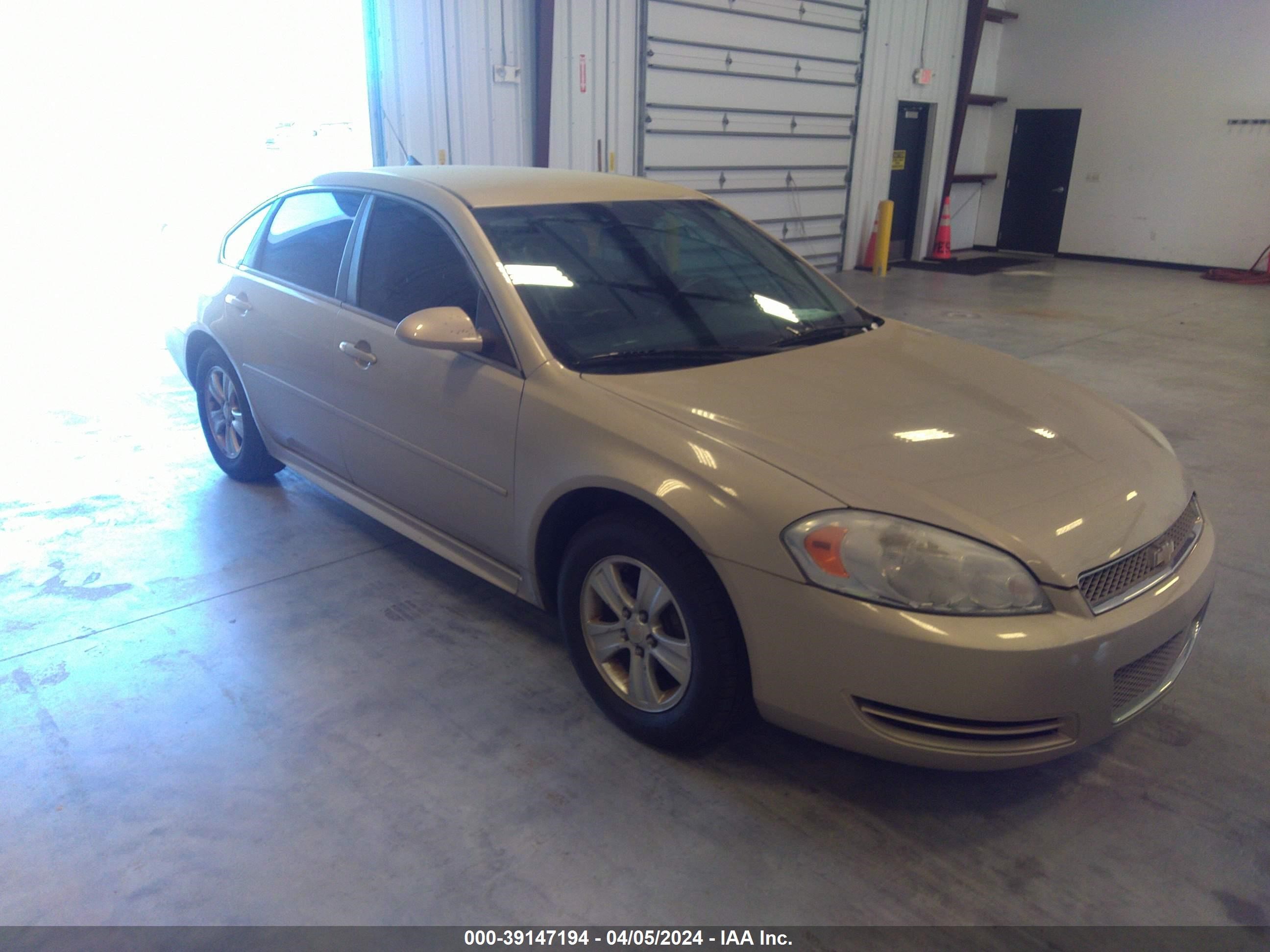 CHEVROLET IMPALA 2012 2g1wf5e34c1140126