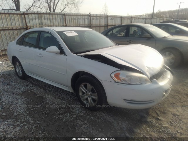 CHEVROLET IMPALA 2012 2g1wf5e34c1145455