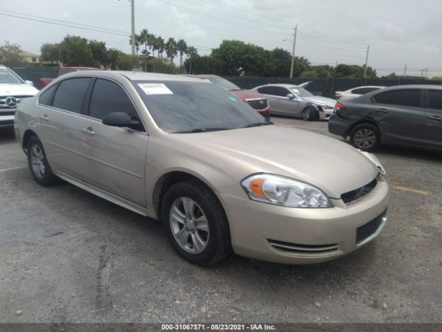 CHEVROLET IMPALA 2012 2g1wf5e38c1154465