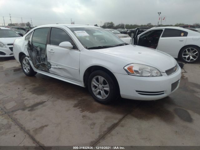 CHEVROLET IMPALA 2012 2g1wf5e38c1280387