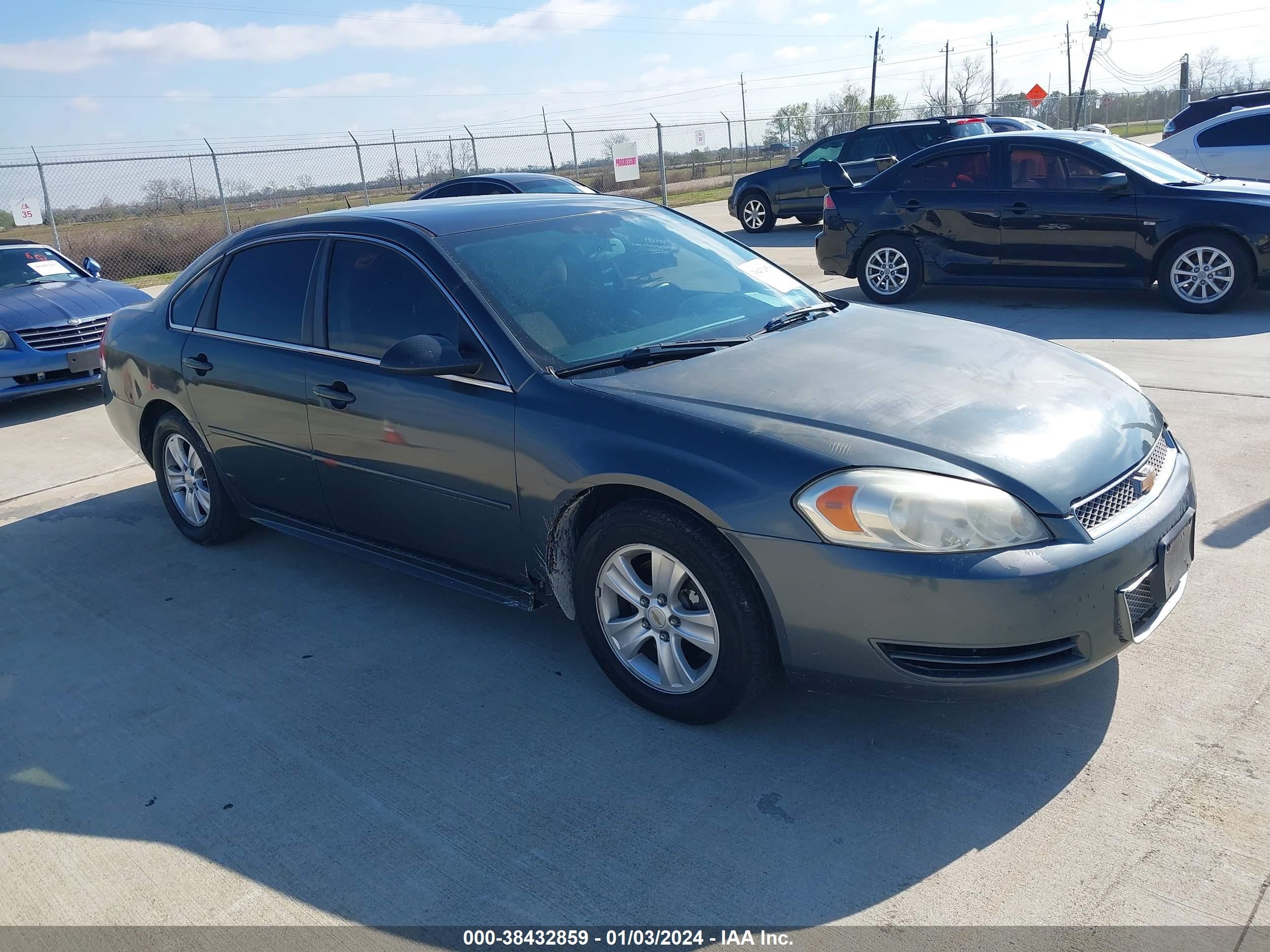 CHEVROLET IMPALA 2012 2g1wf5e38c1288280