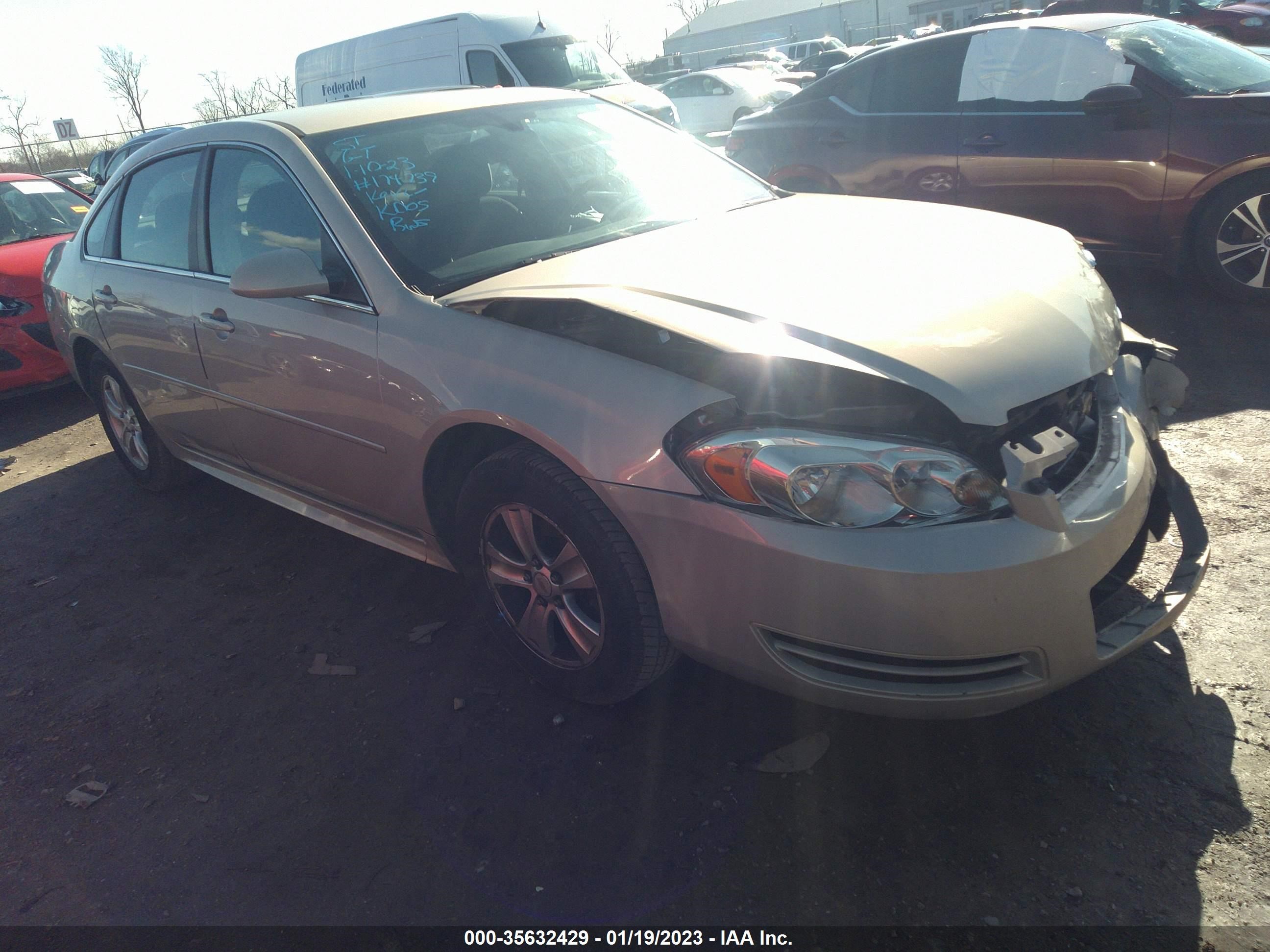 CHEVROLET IMPALA 2012 2g1wf5e39c1174739