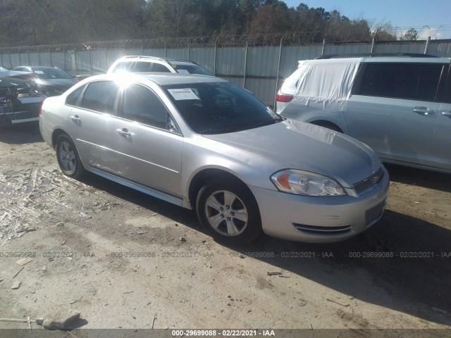 CHEVROLET IMPALA 2012 2g1wf5e3xc1135304