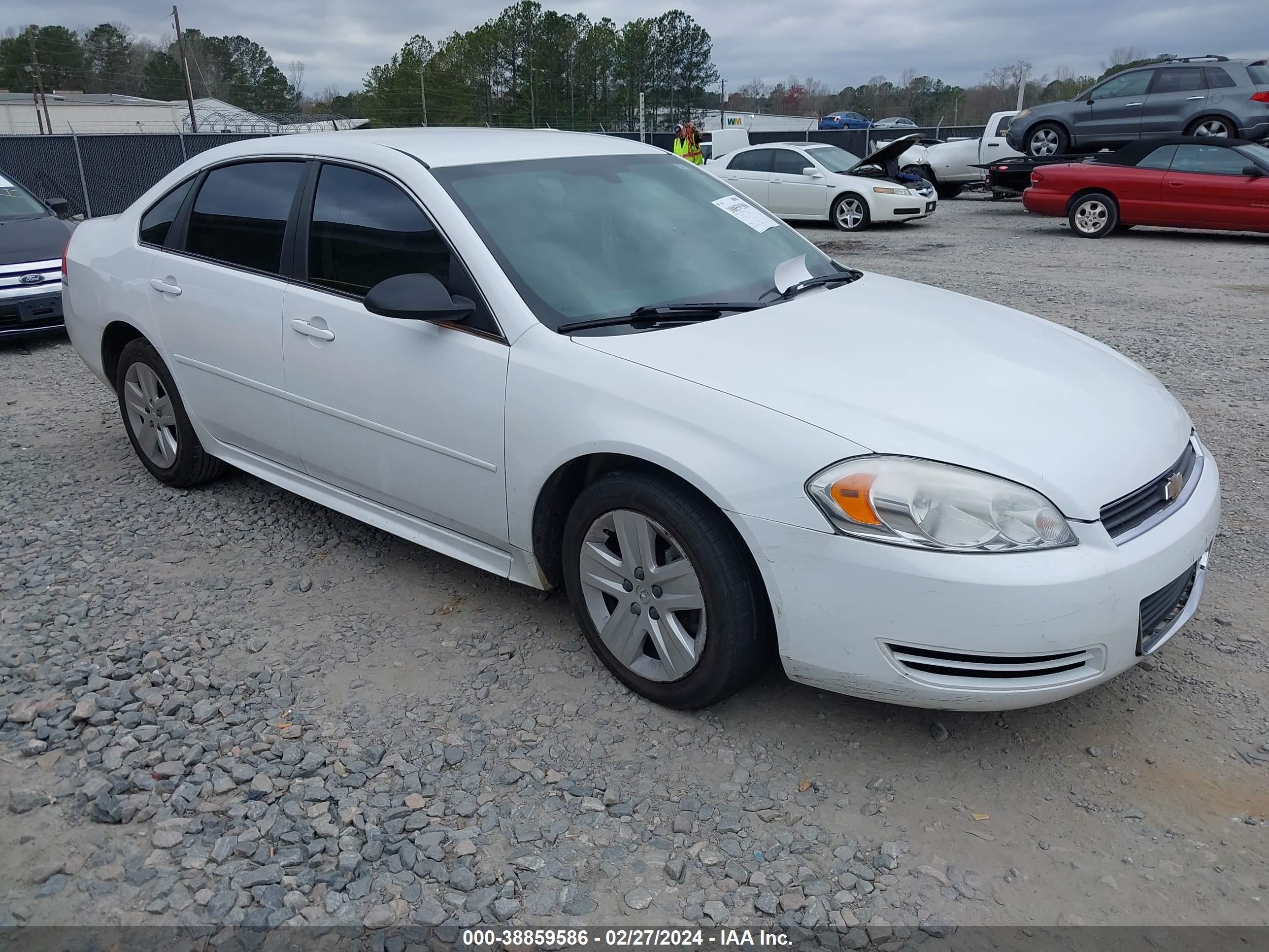 CHEVROLET IMPALA 2011 2g1wf5ek8b1321168