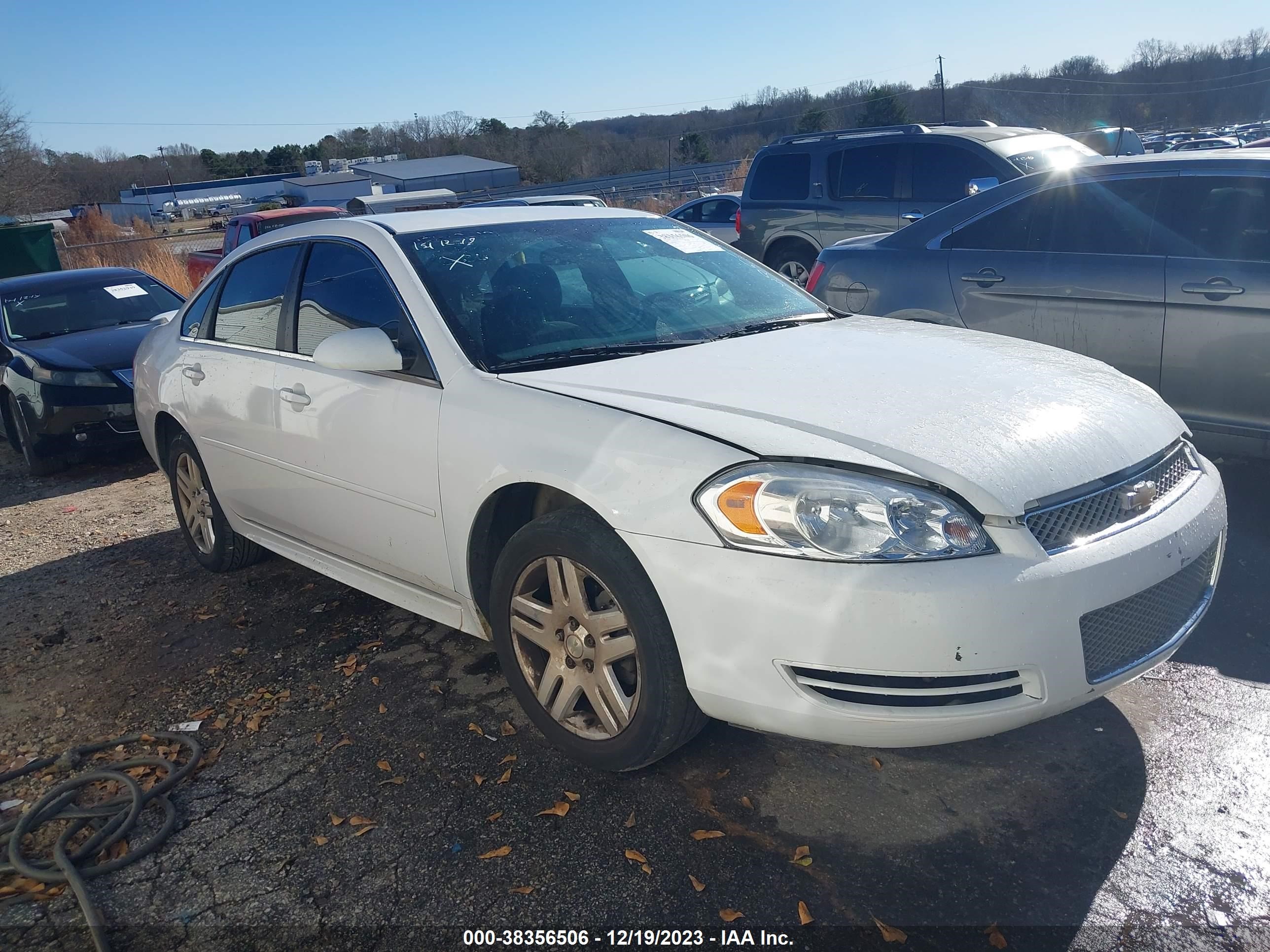 CHEVROLET IMPALA 2012 2g1wg5e39c1142306