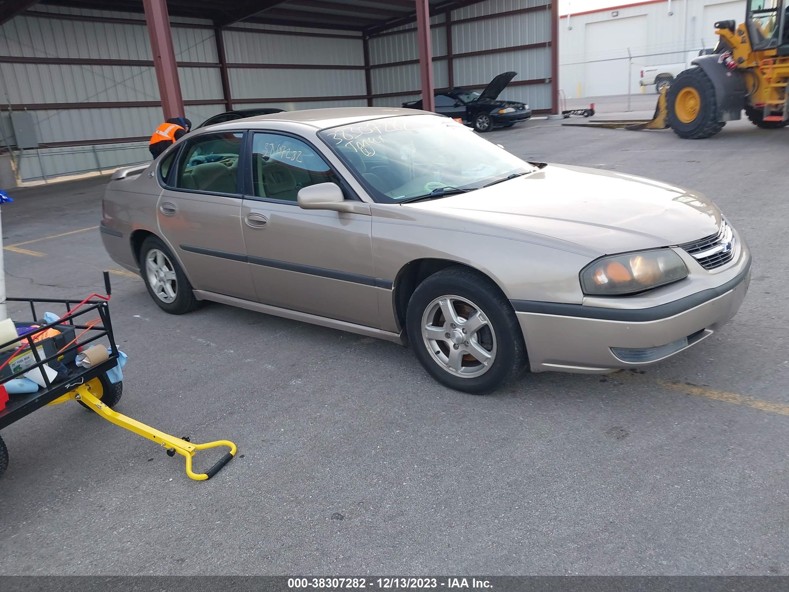 CHEVROLET IMPALA 2003 2g1wh52k339369663