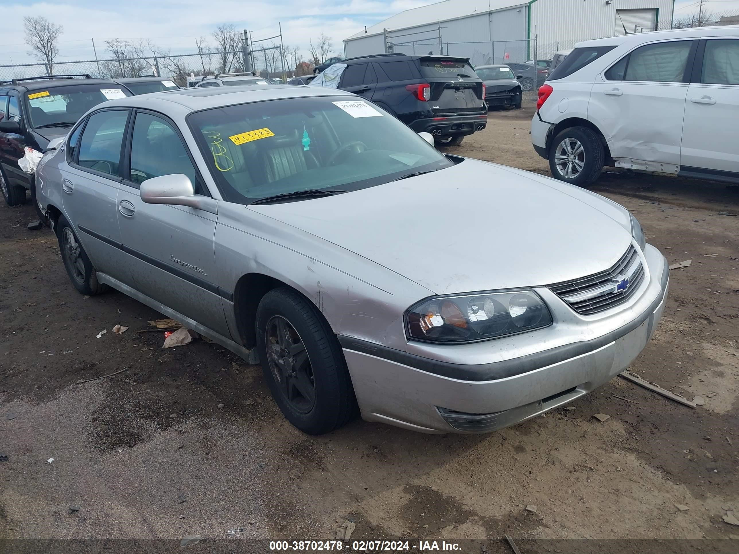 CHEVROLET IMPALA 2003 2g1wh52k339413385