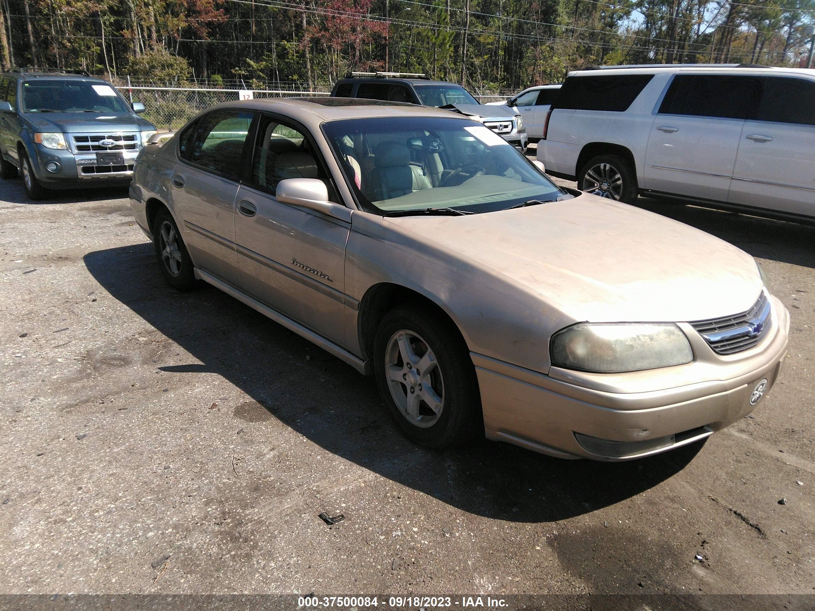 CHEVROLET IMPALA 2004 2g1wh52k749393076