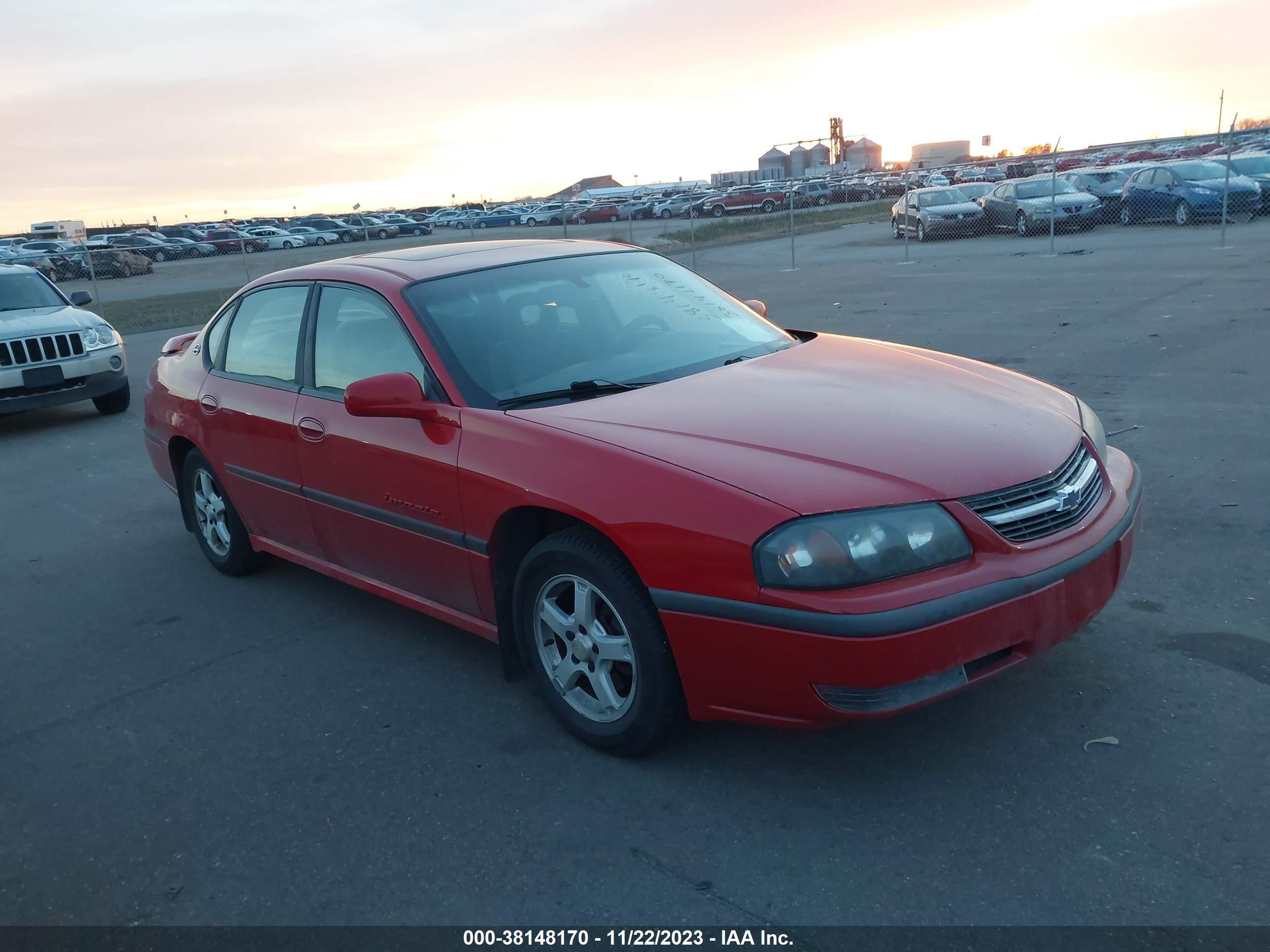 CHEVROLET IMPALA 2003 2g1wh52k839188381