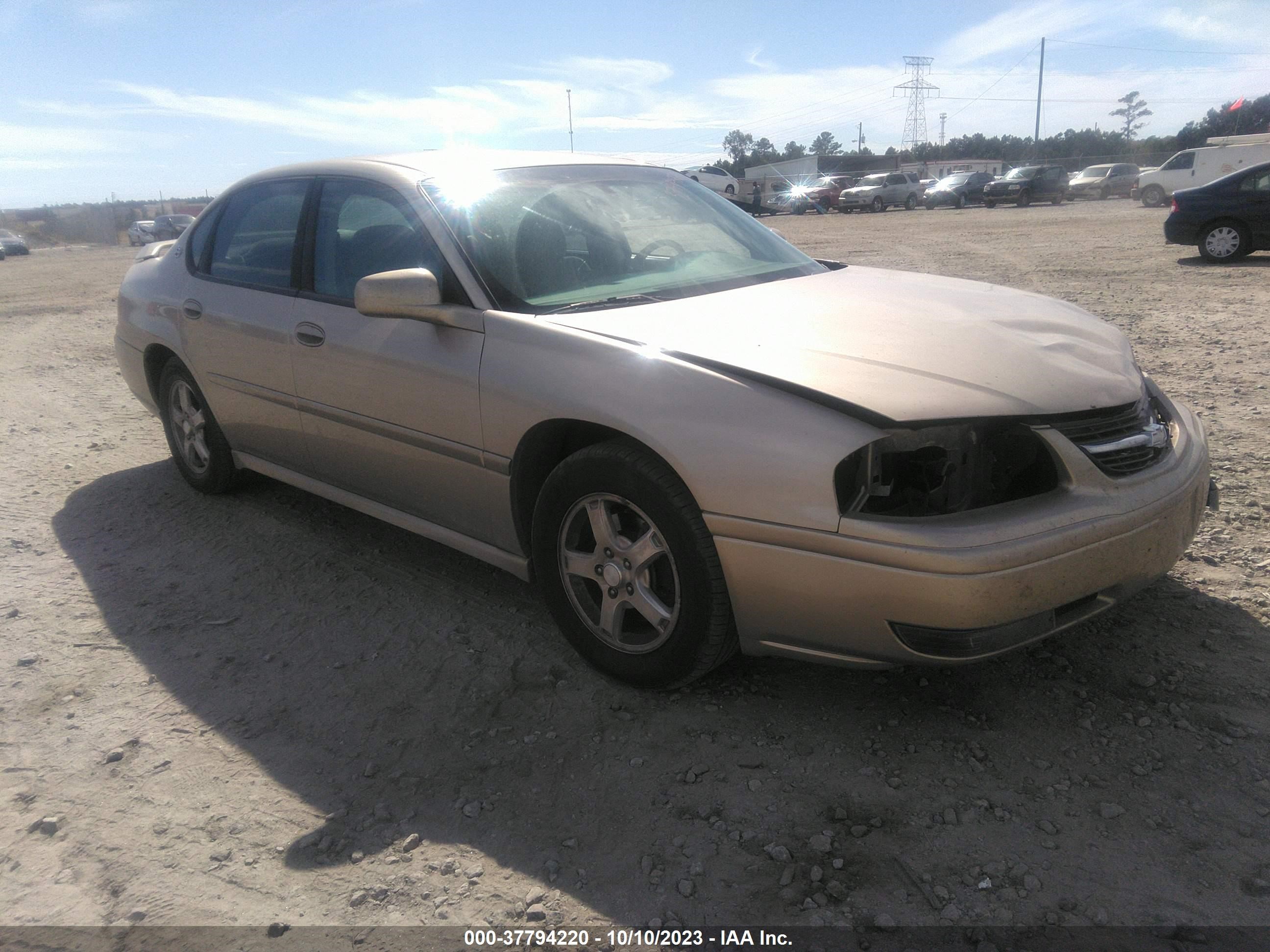 CHEVROLET IMPALA 2005 2g1wh52k859192112