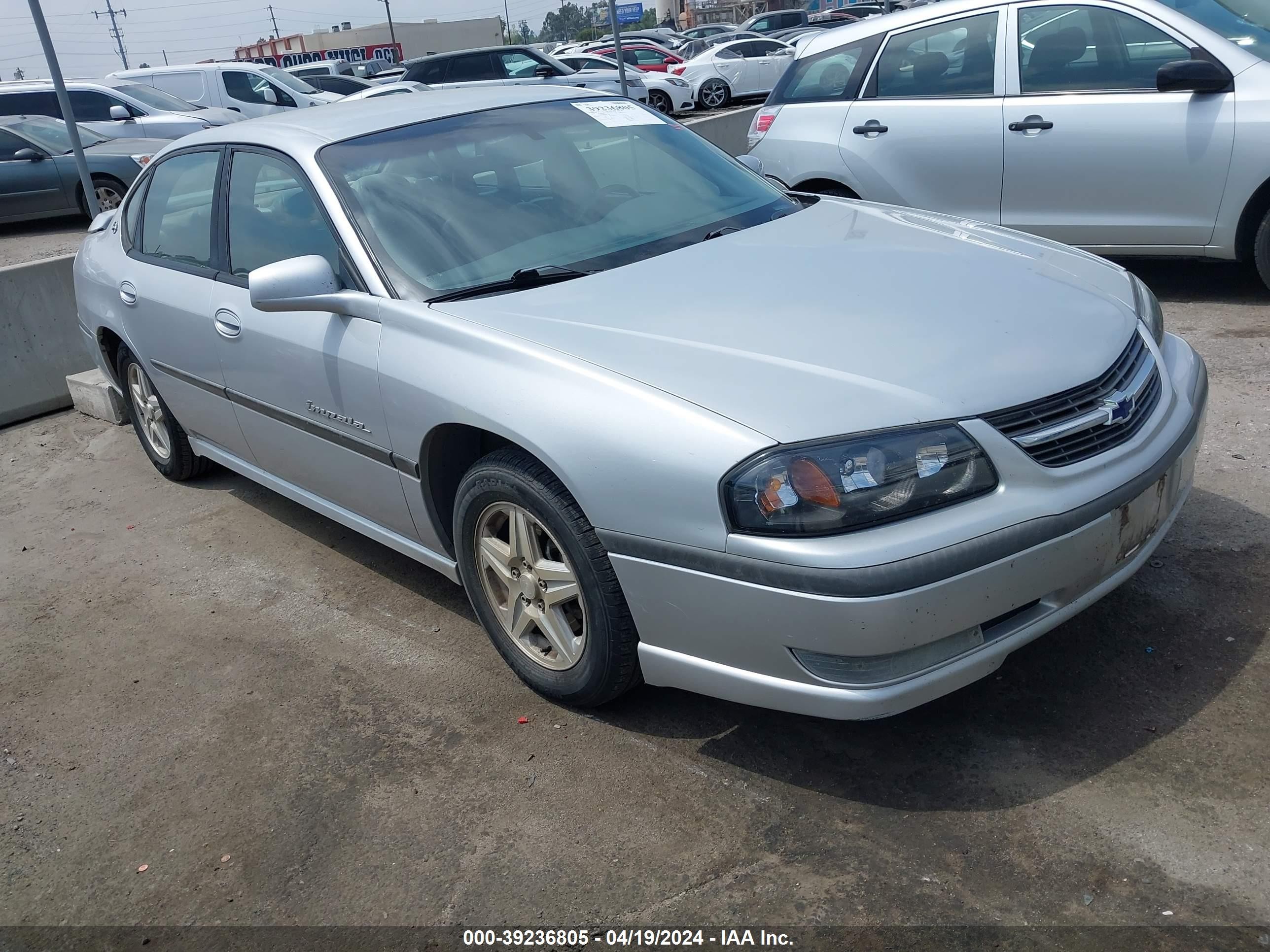 CHEVROLET IMPALA 2003 2g1wh52k939341883