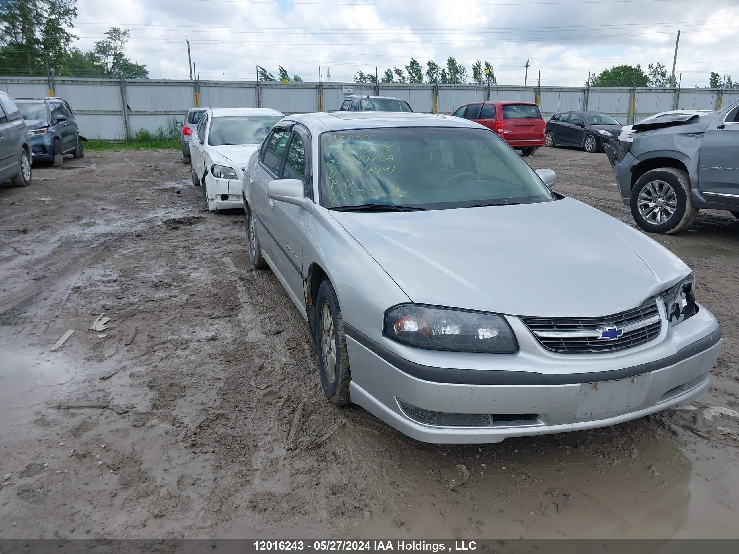 CHEVROLET IMPALA 2003 2g1wh55k039234491