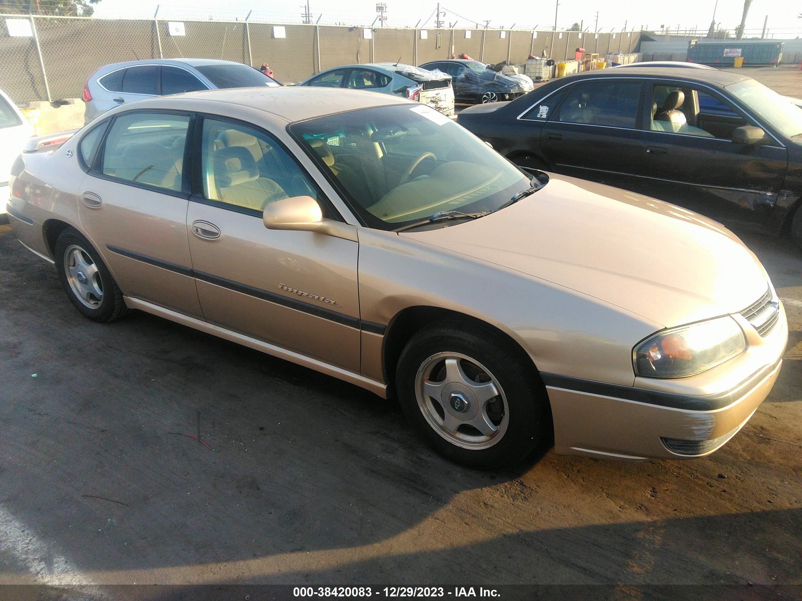 CHEVROLET IMPALA 2000 2g1wh55k1y9290821