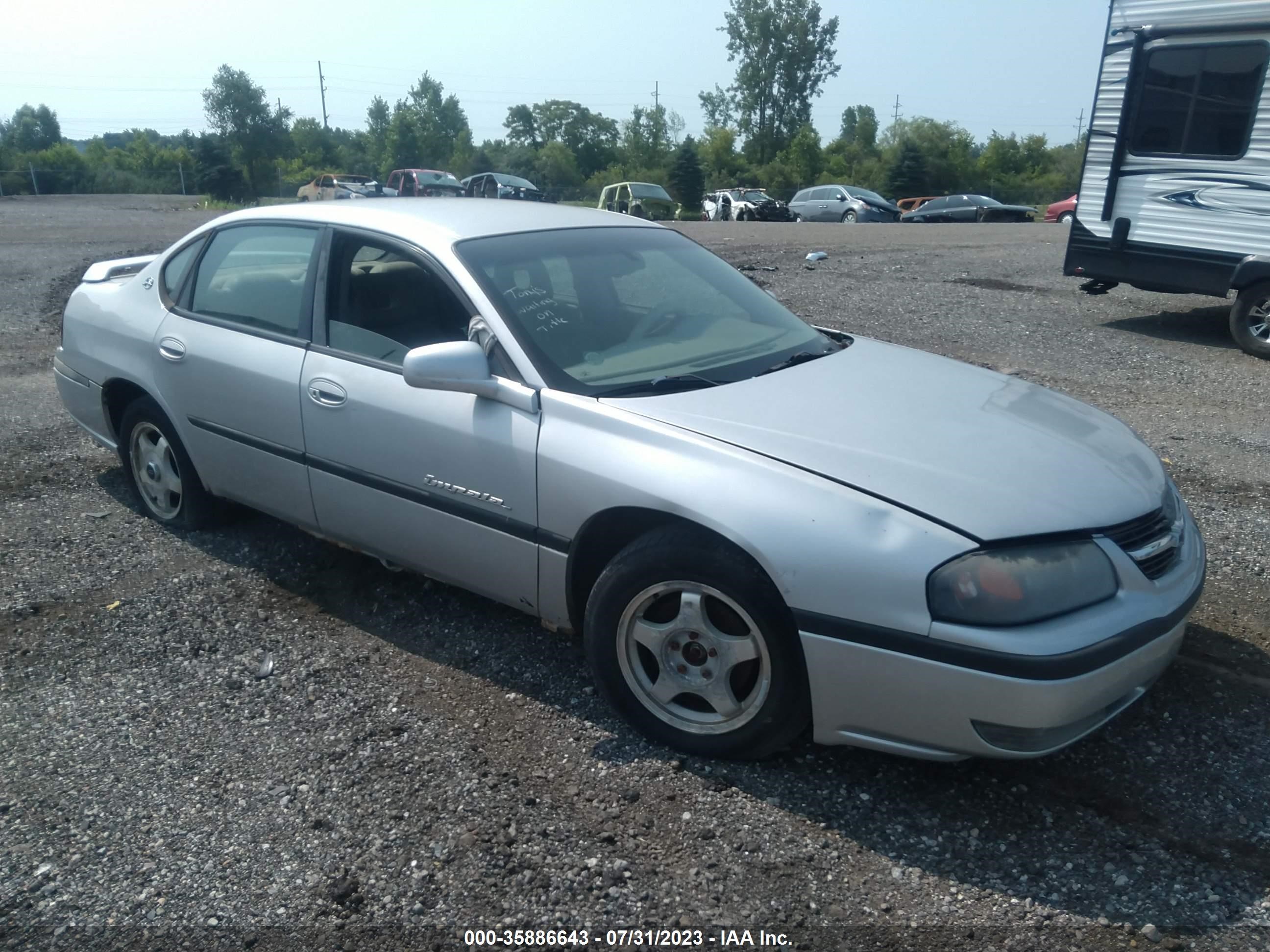 CHEVROLET IMPALA 2002 2g1wh55k529109422