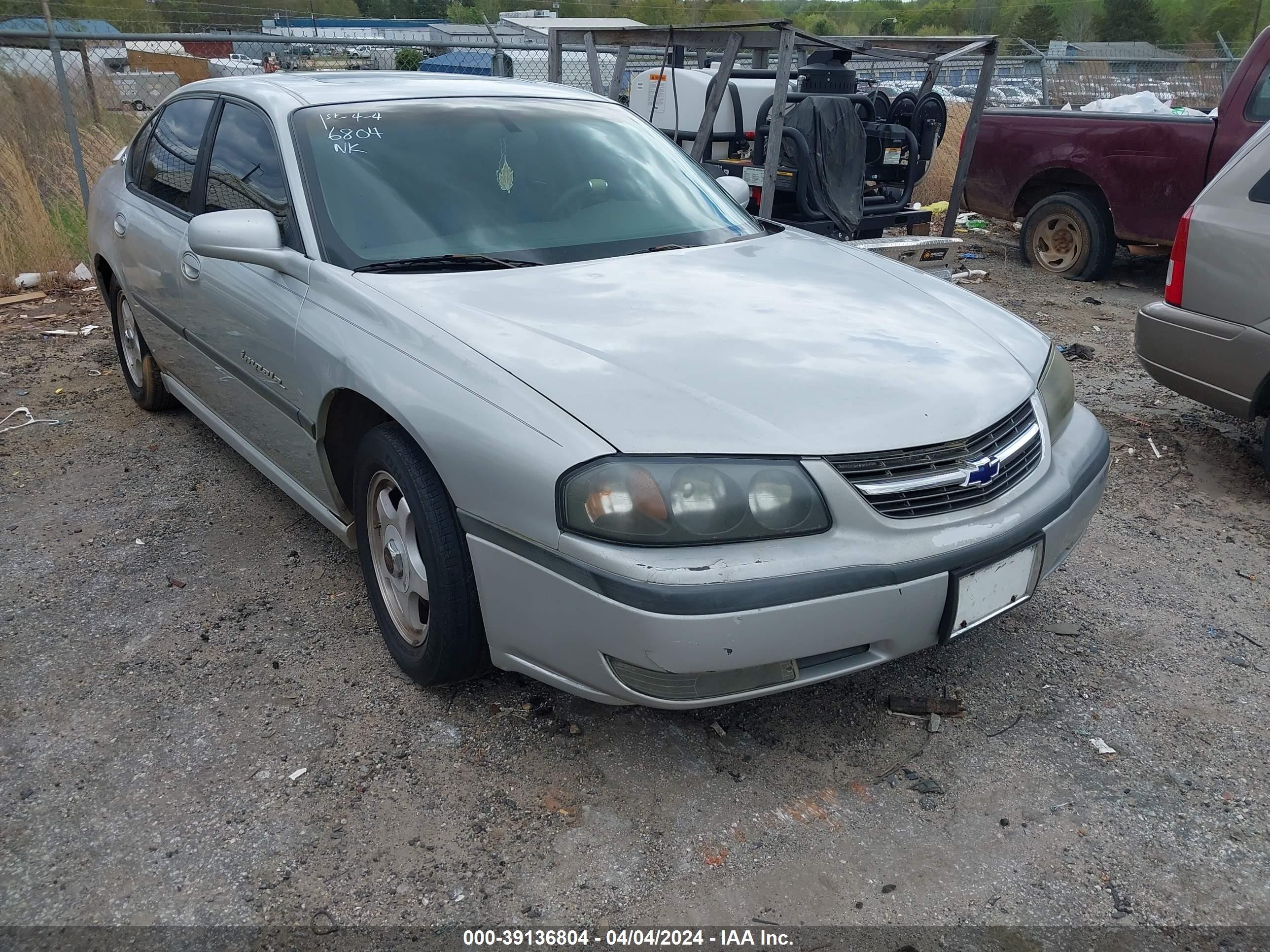 CHEVROLET IMPALA 2000 2g1wh55k5y9199535