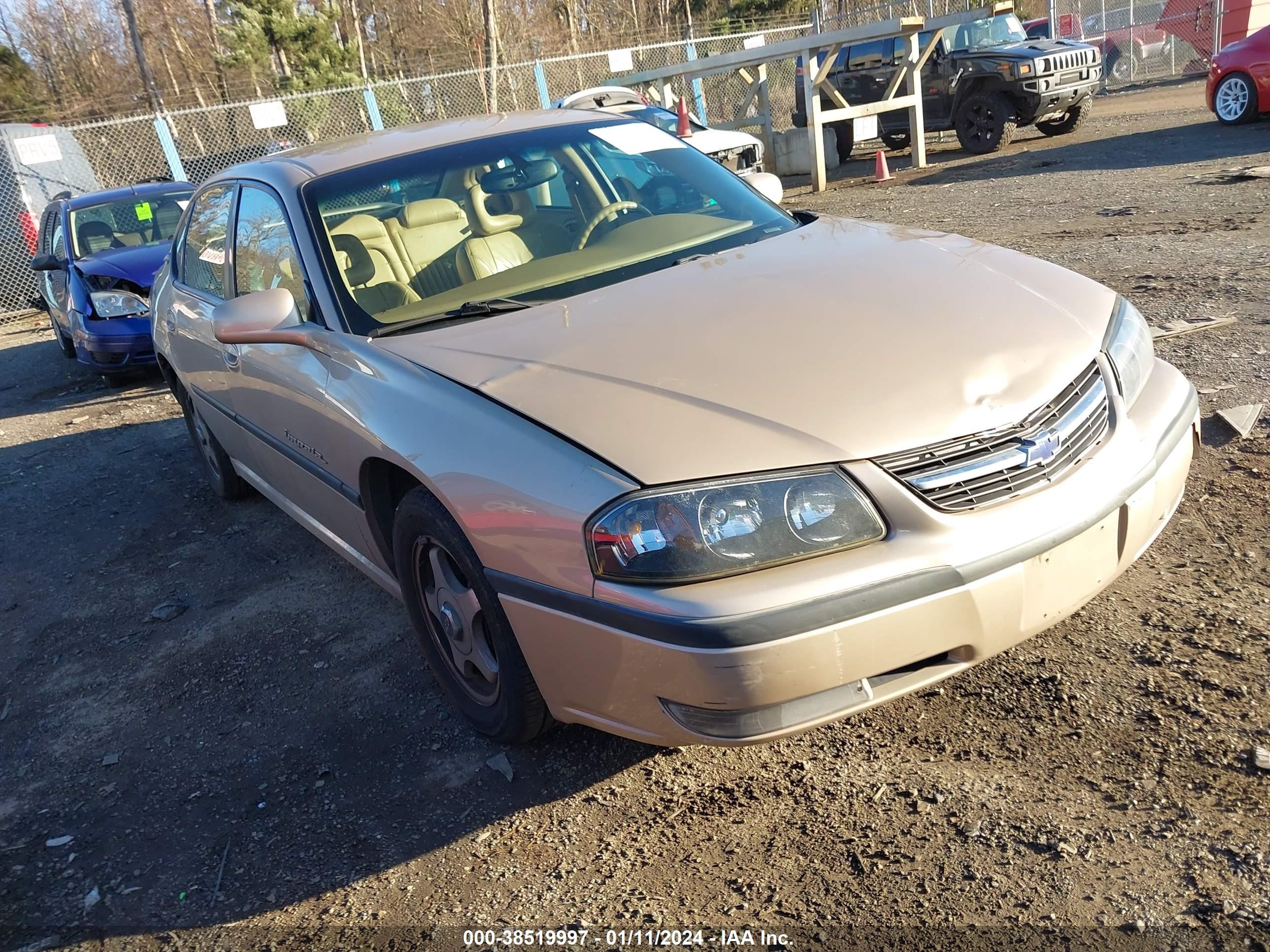 CHEVROLET IMPALA 2000 2g1wh55k8y9229580