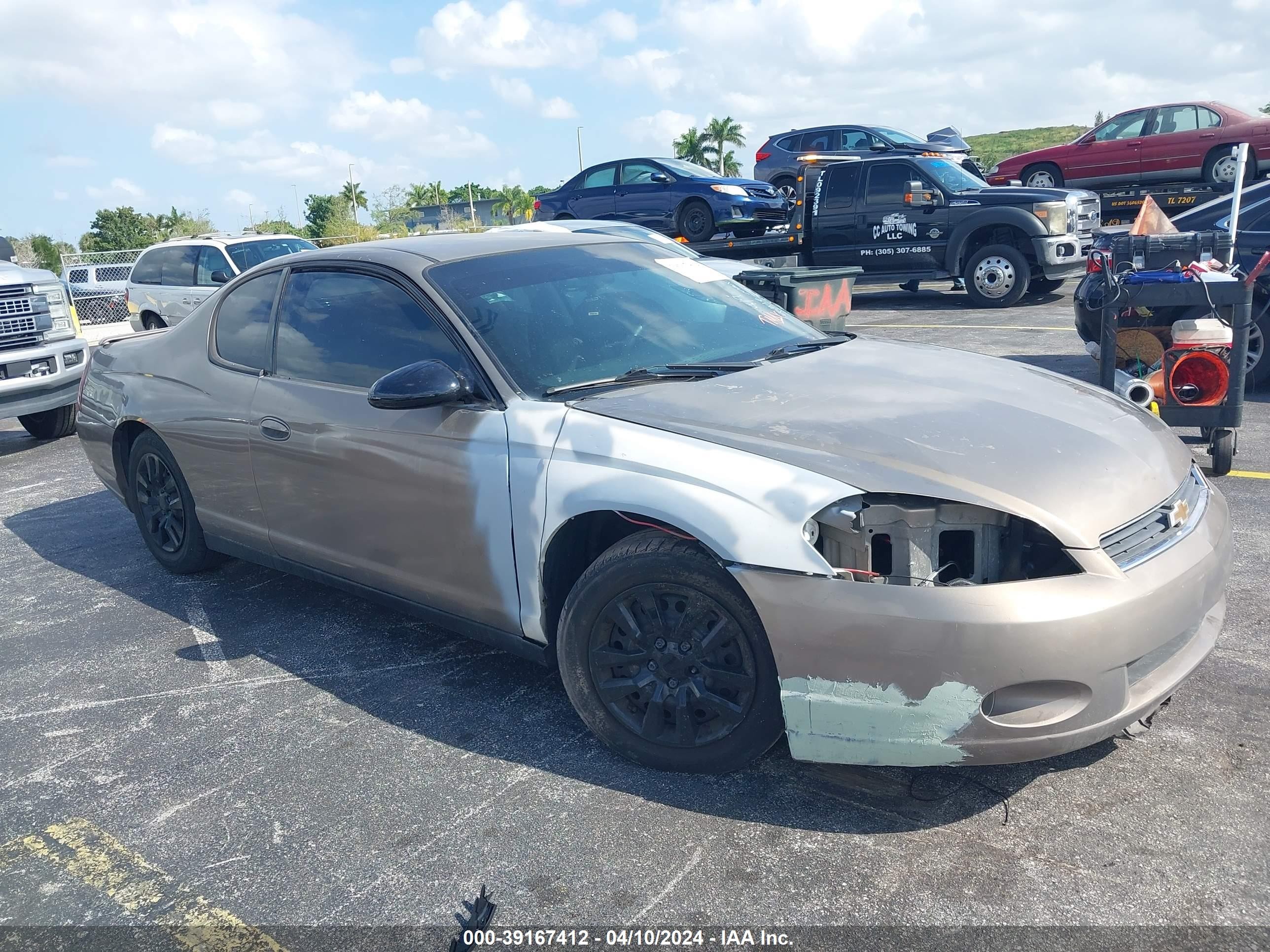 CHEVROLET MONTE CARLO 2007 2g1wj15k079296539