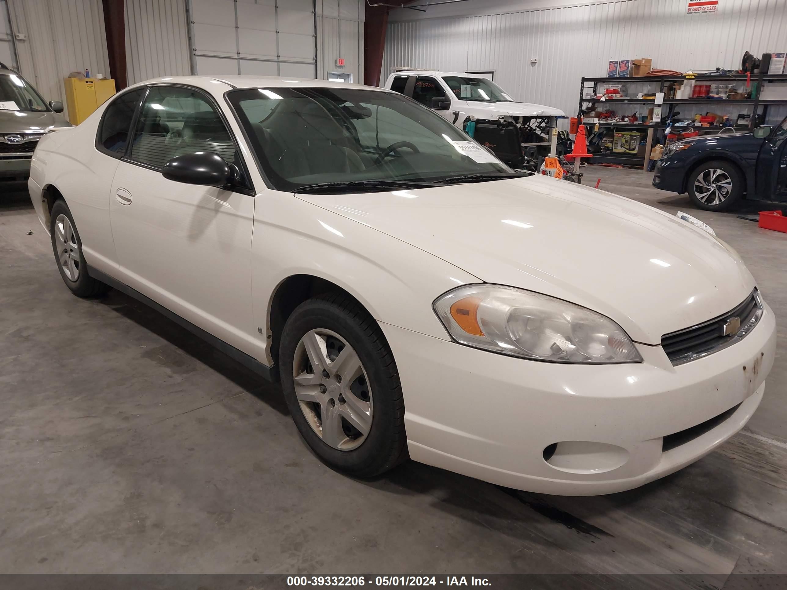 CHEVROLET MONTE CARLO 2007 2g1wj15k179291821