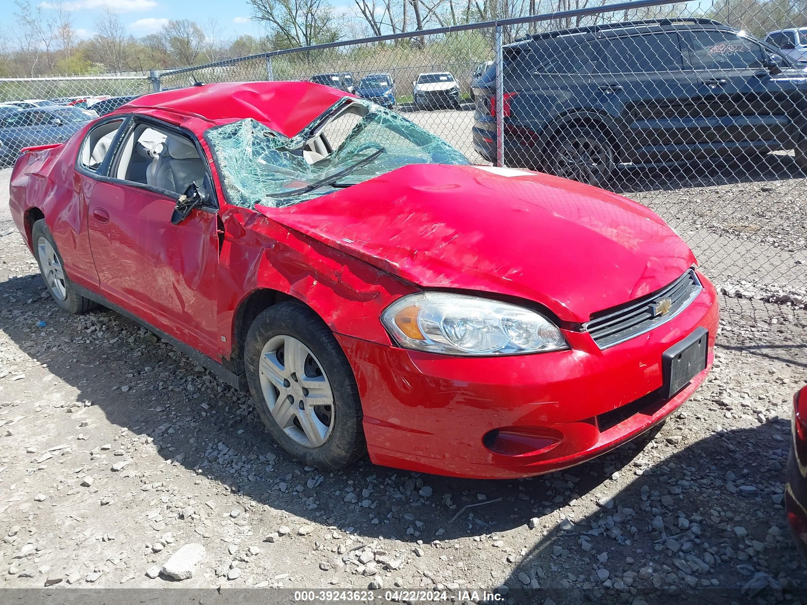 CHEVROLET MONTE CARLO 2006 2g1wj15k269257854