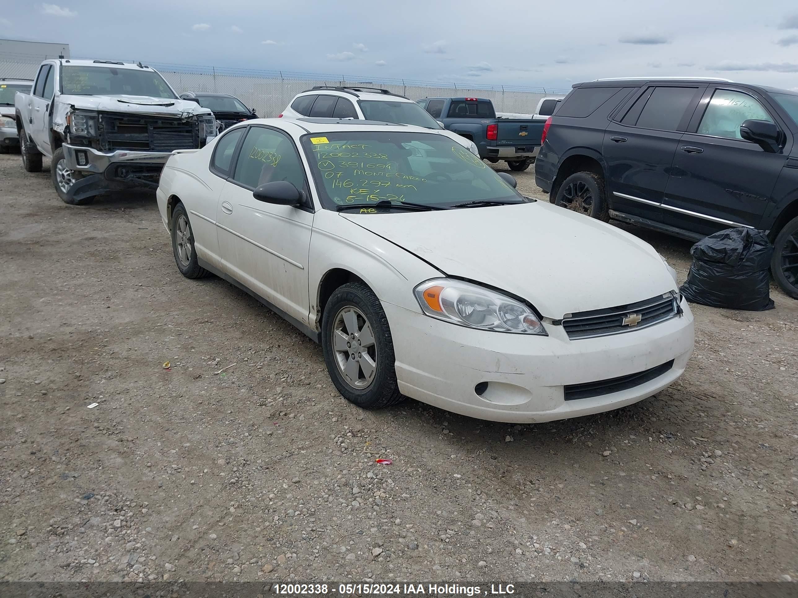 CHEVROLET MONTE CARLO 2007 2g1wj15k579391694