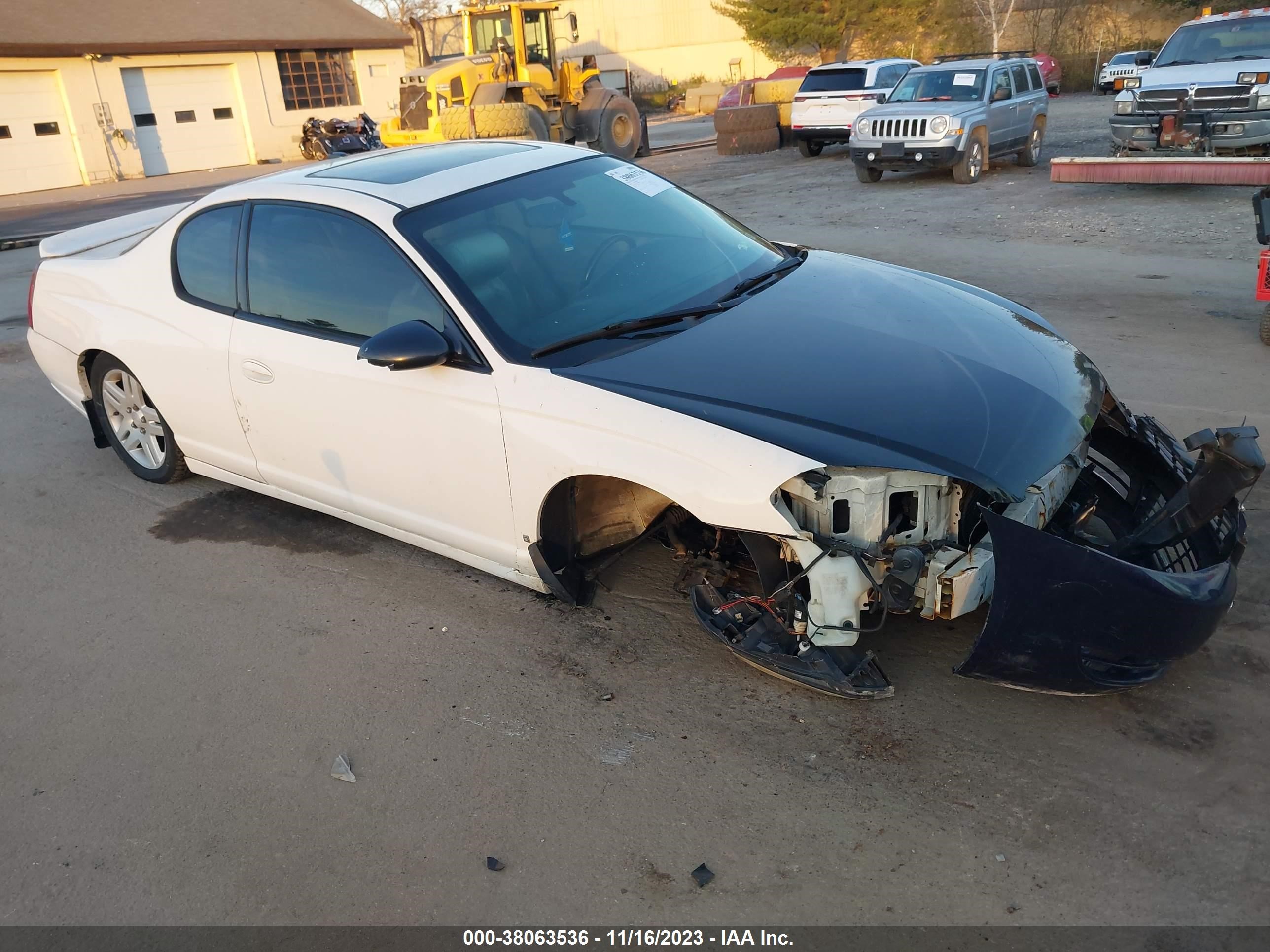 CHEVROLET MONTE CARLO 2007 2g1wk15k379408568