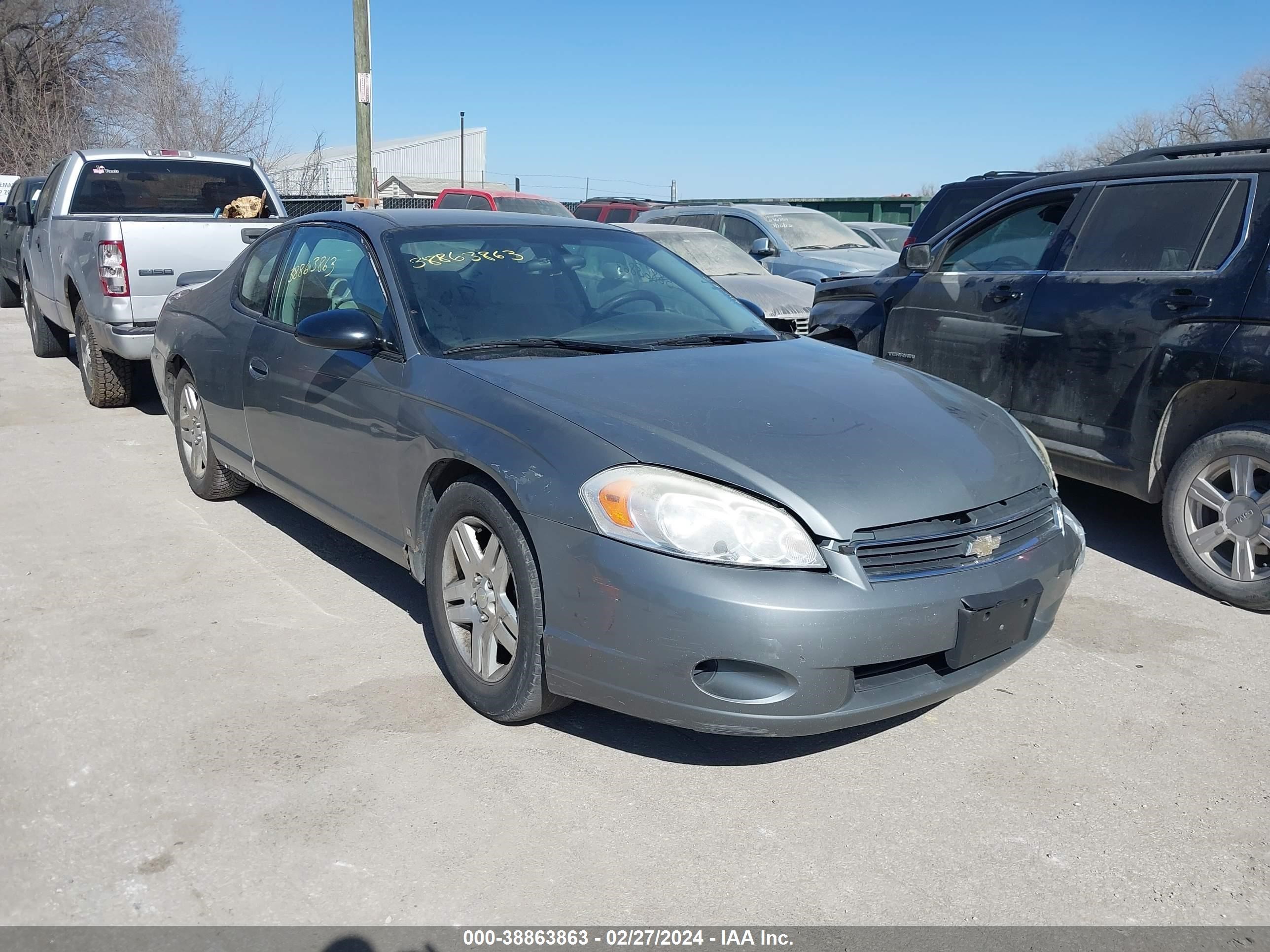 CHEVROLET MONTE CARLO 2007 2g1wk15k979199594