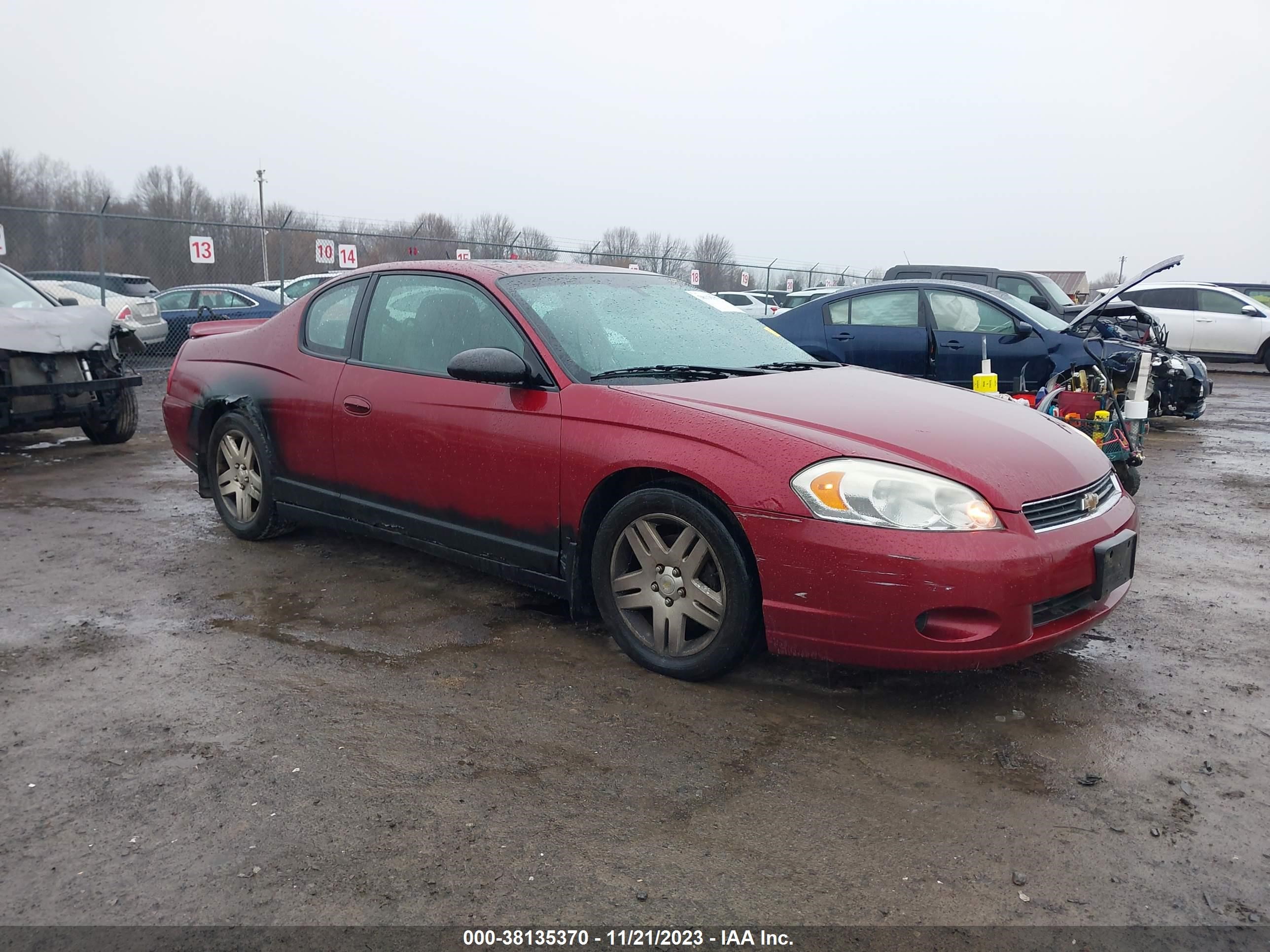 CHEVROLET MONTE CARLO 2007 2g1wk15kx79415811