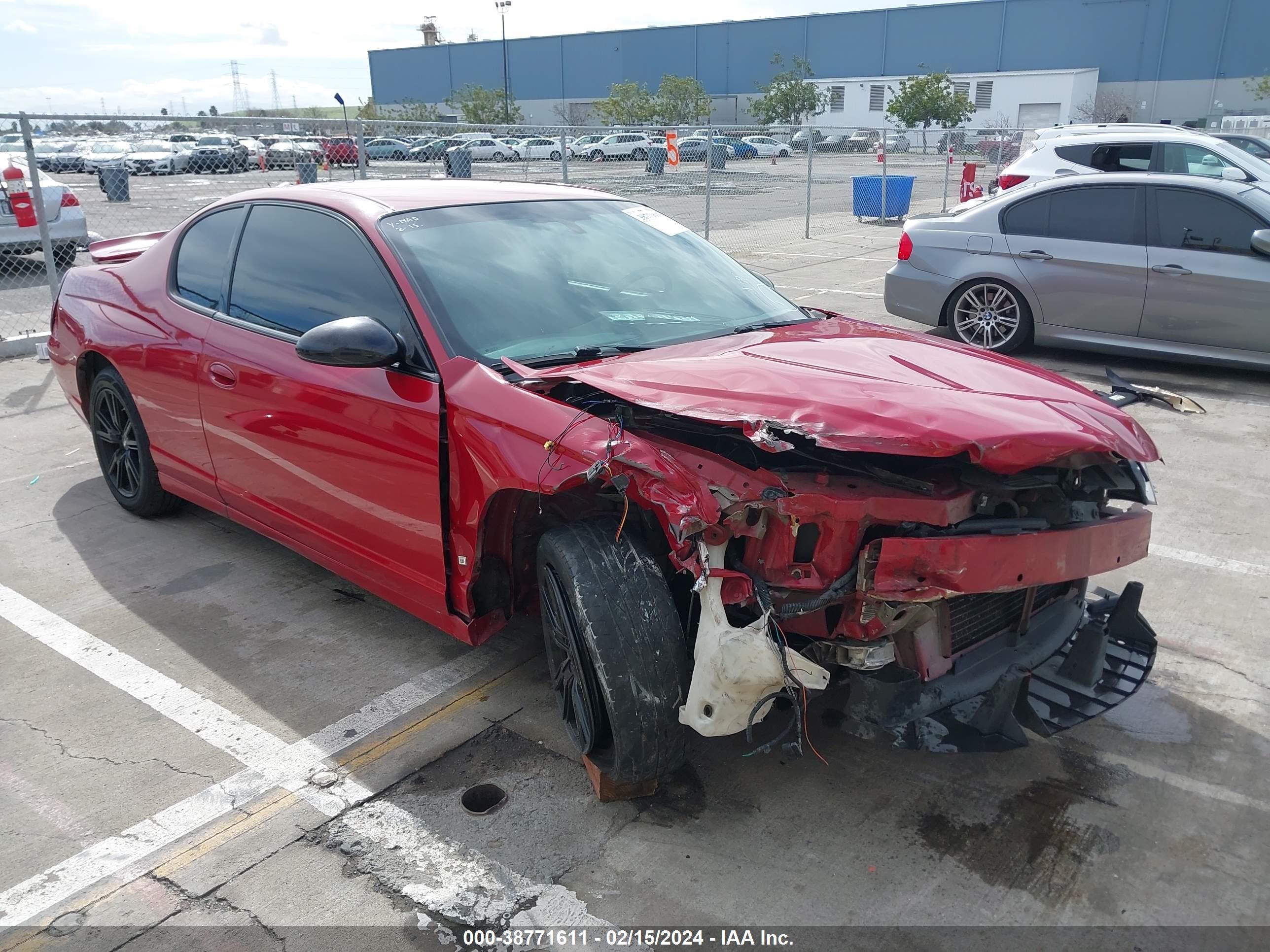 CHEVROLET MONTE CARLO 2007 2g1wk15n979269668