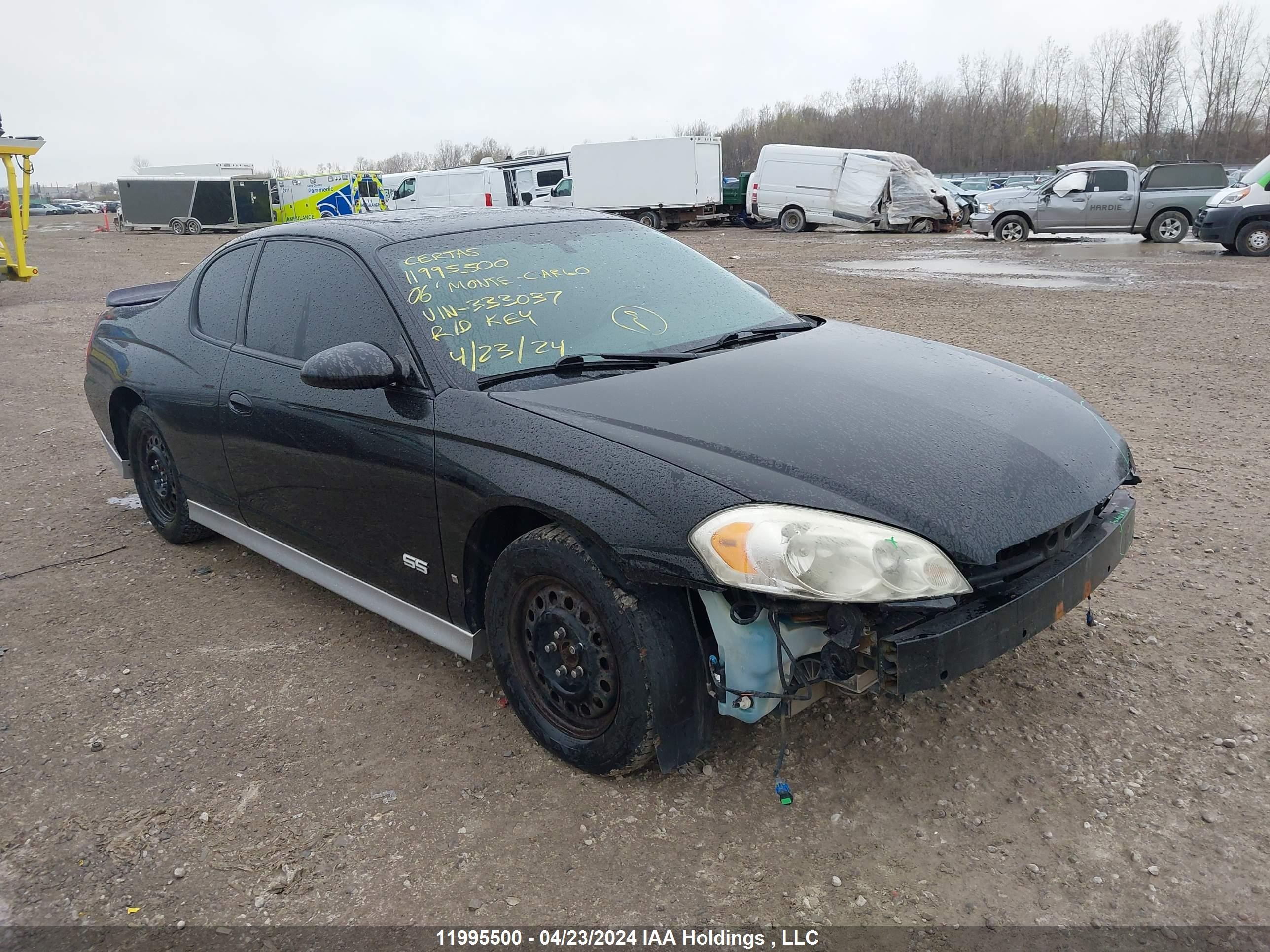 CHEVROLET MONTE CARLO 2006 2g1wl16c969333037