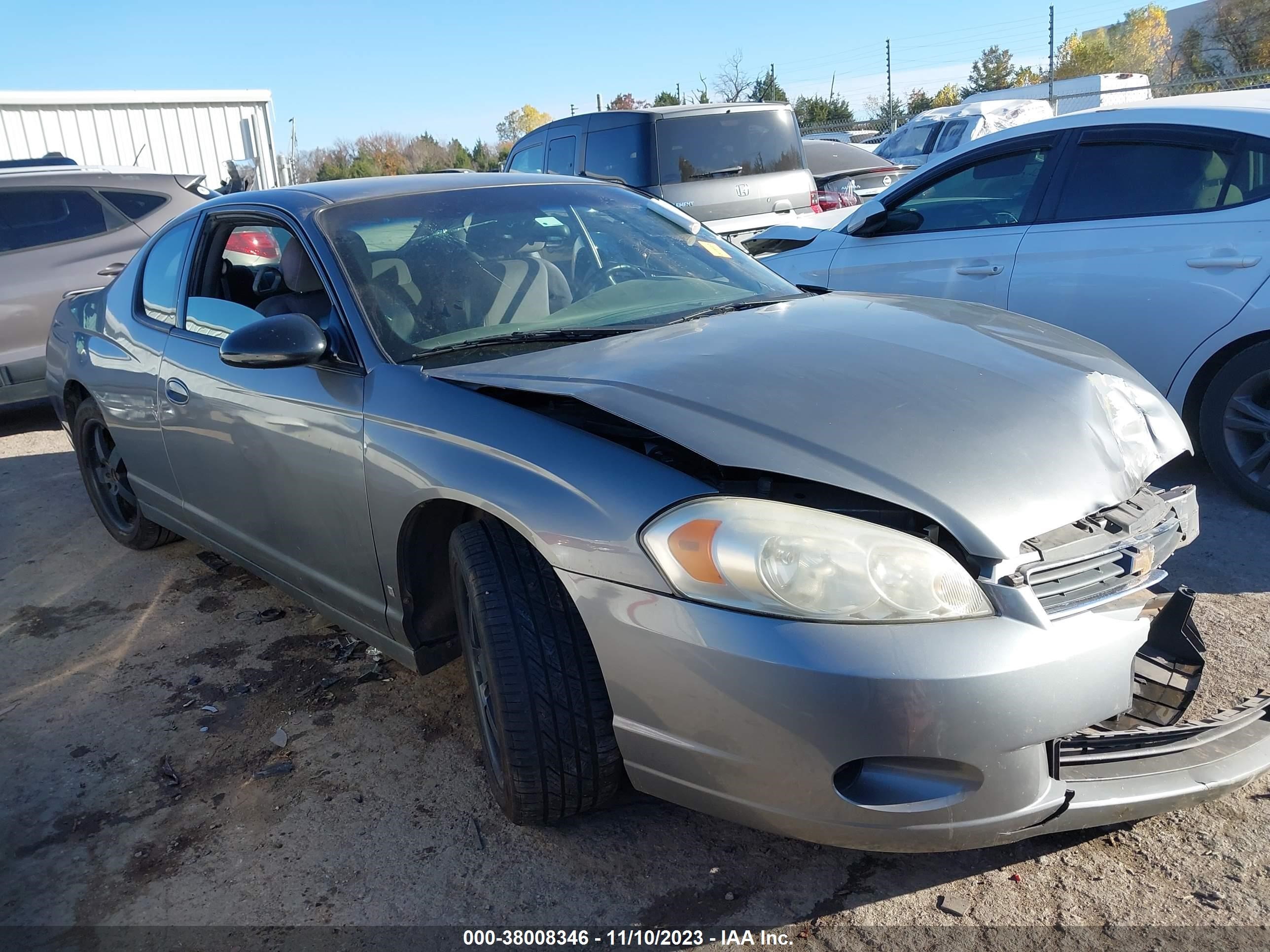 CHEVROLET MONTE CARLO 2006 2g1wm15k169291646