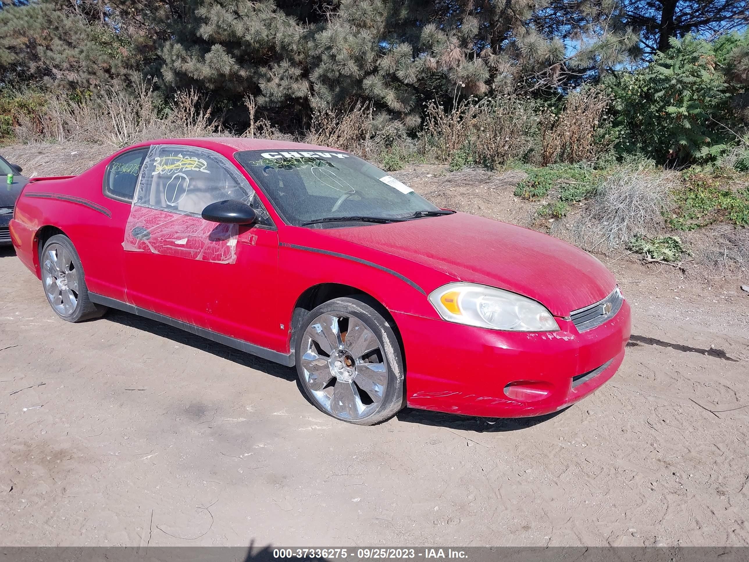 CHEVROLET MONTE CARLO 2006 2g1wm15k369235627