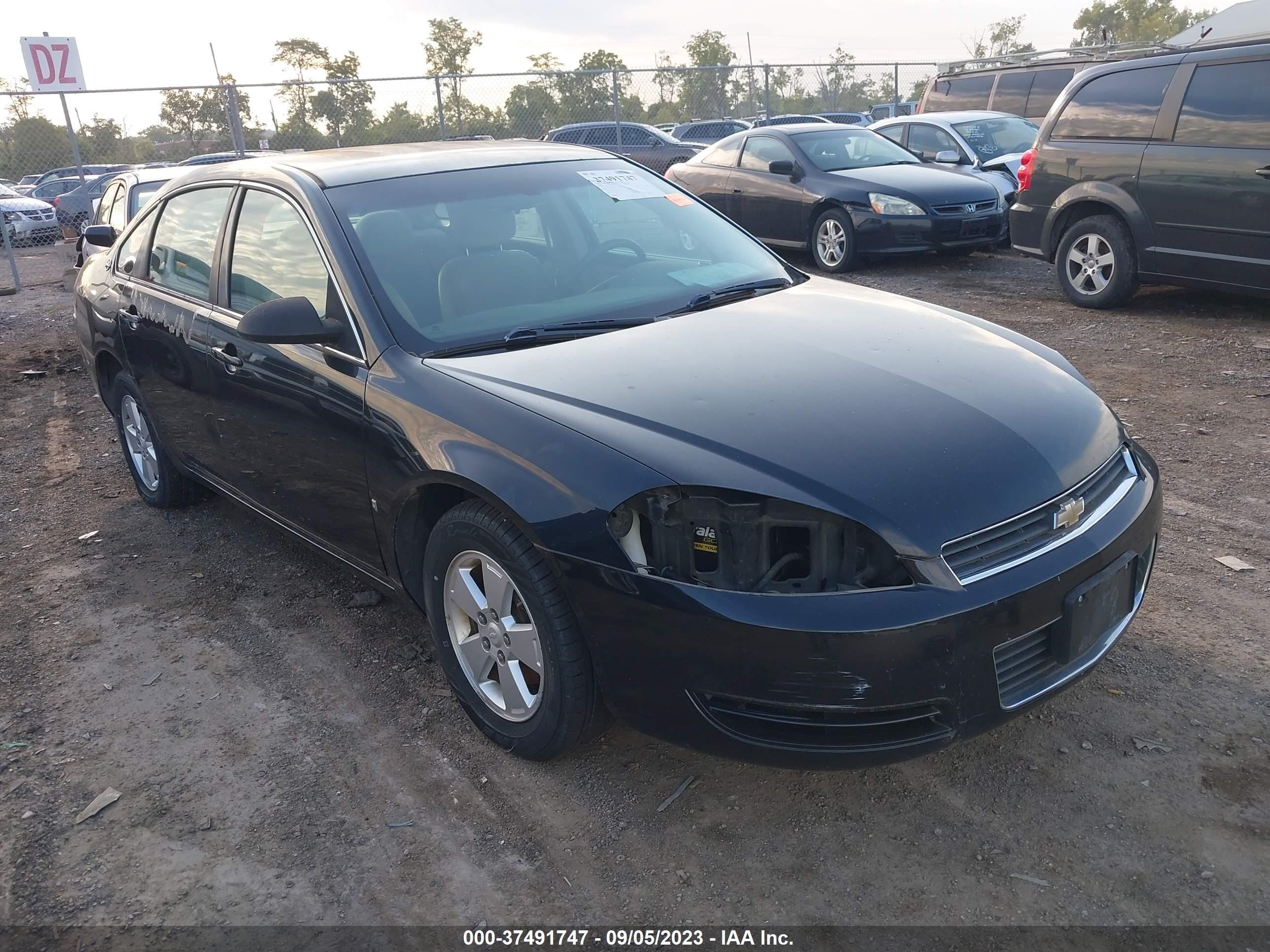 CHEVROLET IMPALA 2008 2g1wt55k389167388