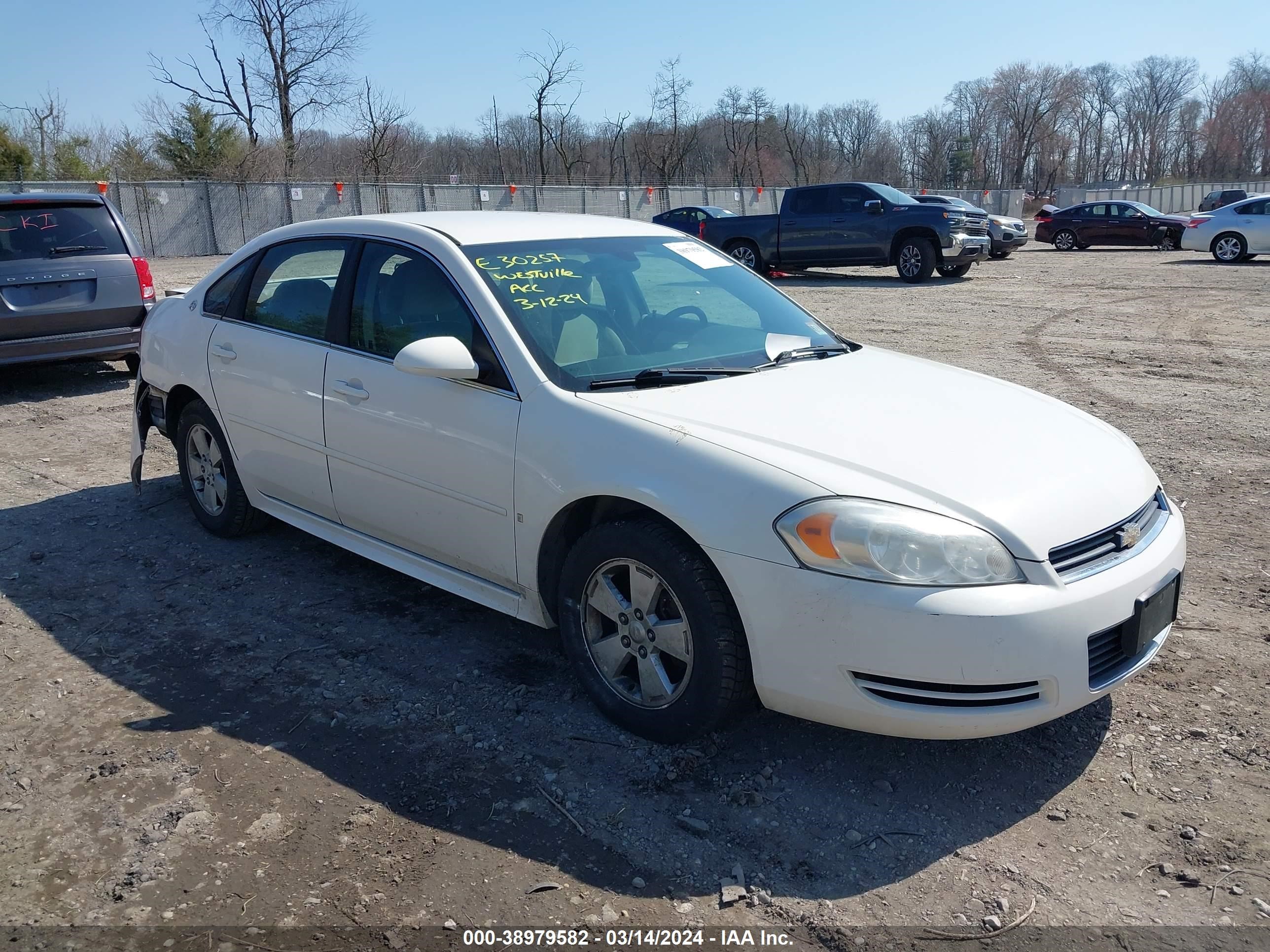 CHEVROLET IMPALA 2009 2g1wt57k391168649